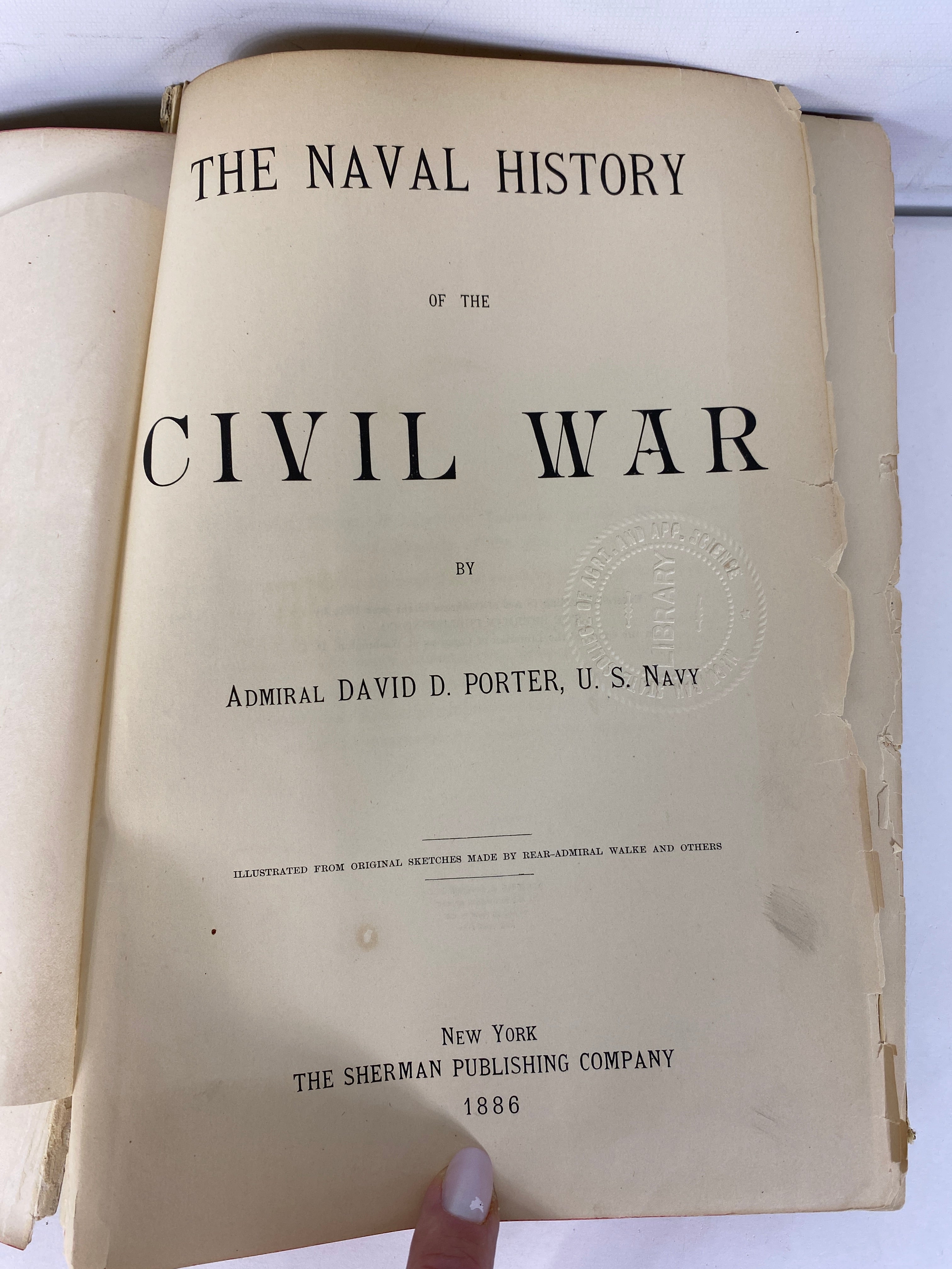 Naval History of the Civil War First Edition by Admiral David D. Porter 1886 HC