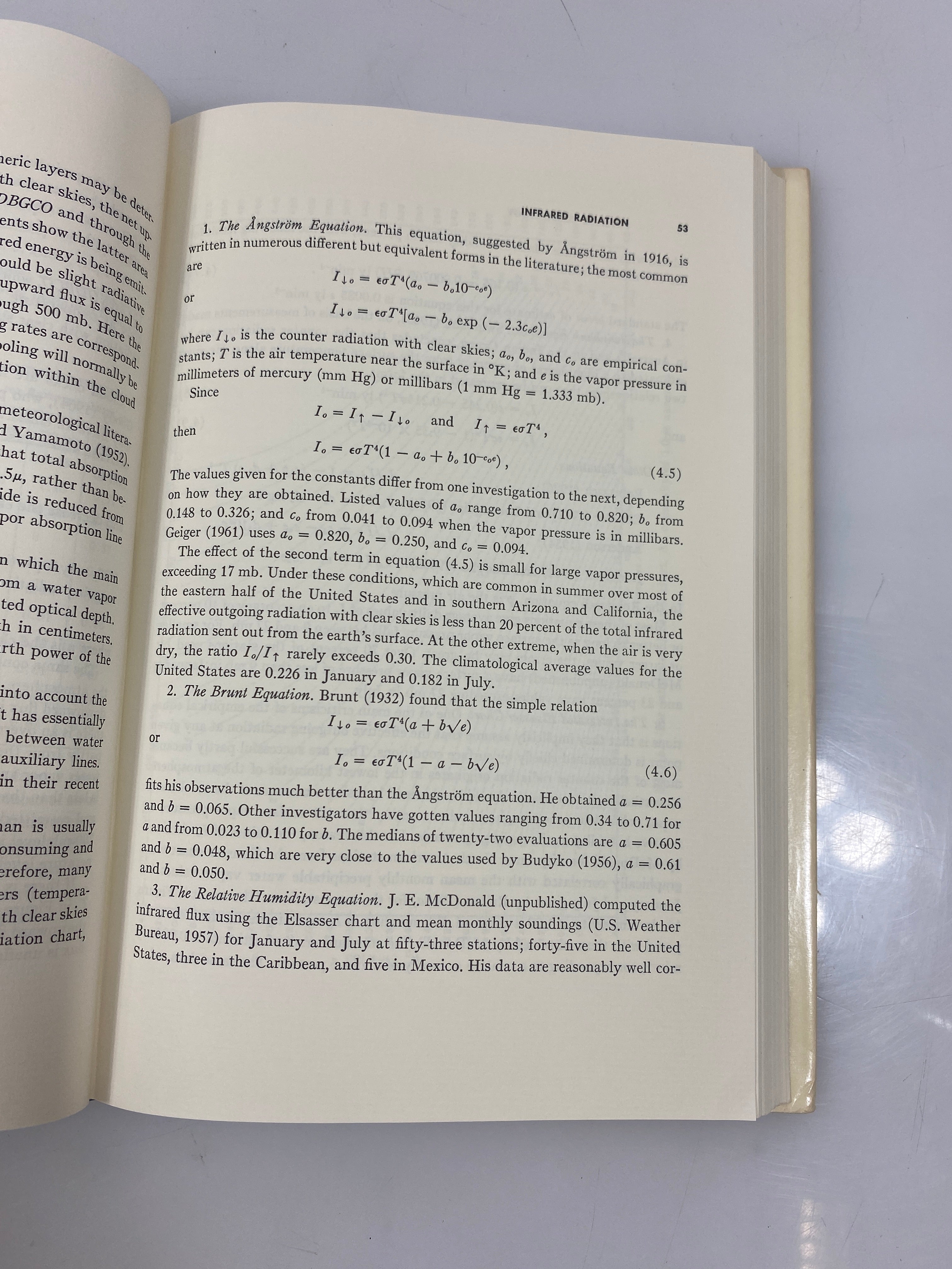 Physical Climatology by William D. Sellers 1965 HCDJ
