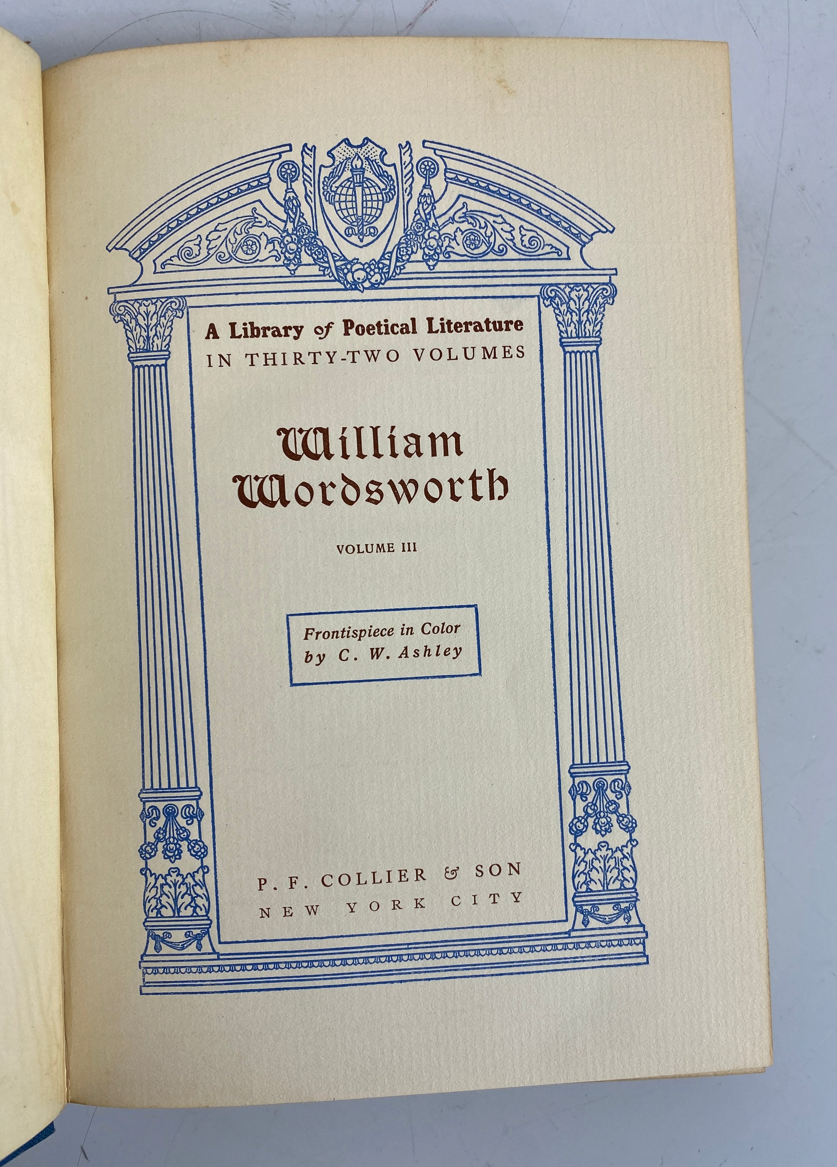 13 Vols: A Library of Poetical Literature 1902 Collier & Son Antique HC