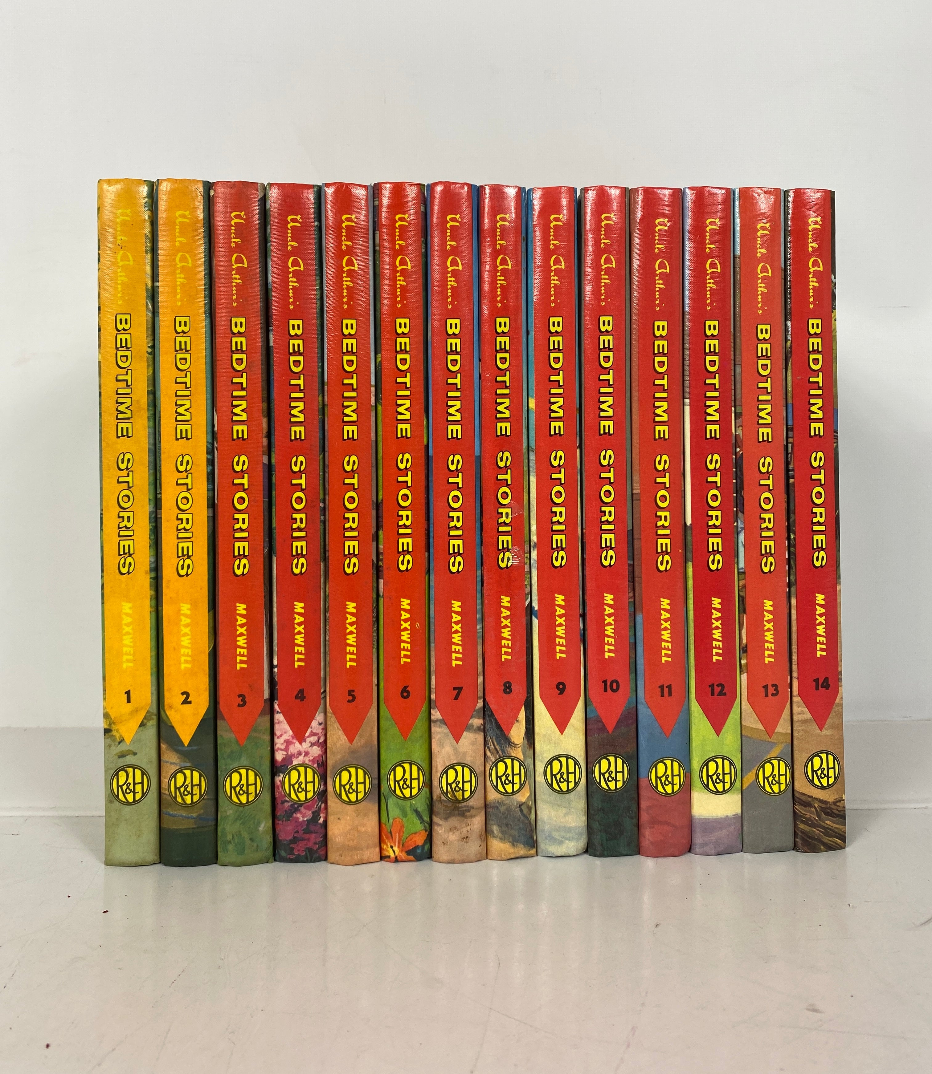 Lot of 14 Vintage Uncle Arthur's Bedtime Stories Books 1-14 1964-66 HC