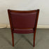 Dark Wooden Red Leather Chair