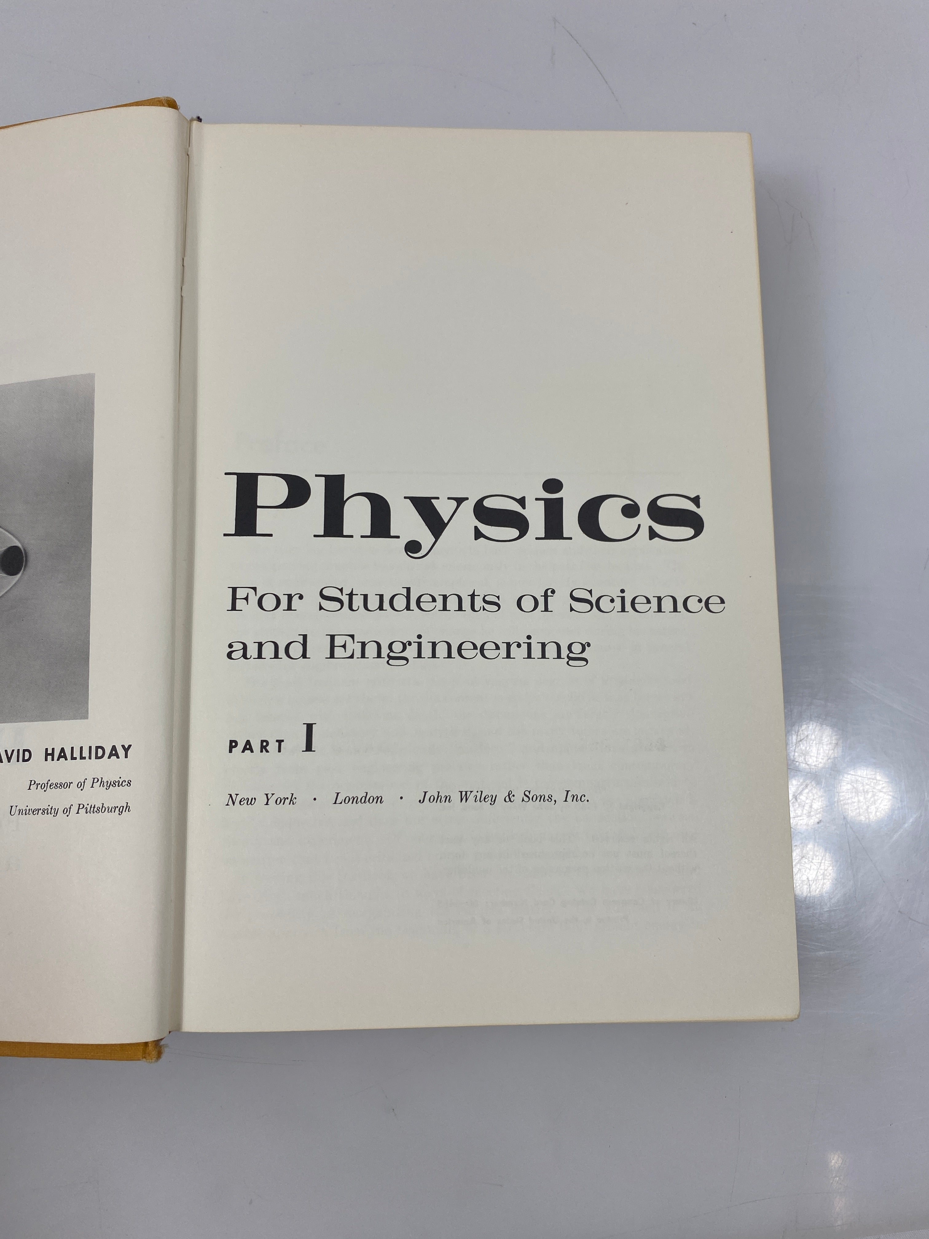Physics Part I Resnik/Halliday Ex-library 1962 HC
