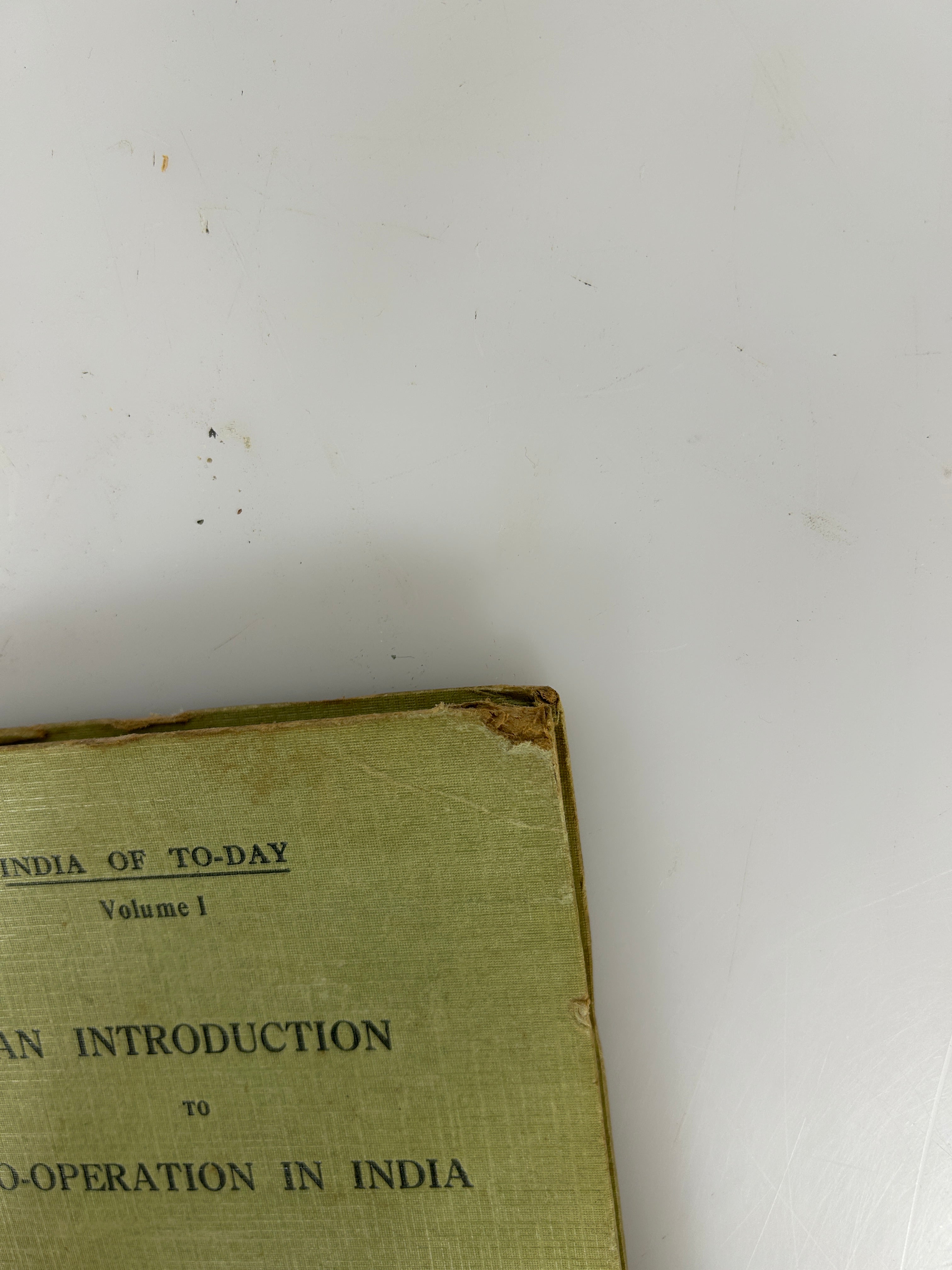 India of To-Day Vol 1 An Introduction to Co-Operation in India by C.F. Strickland 1922 HC