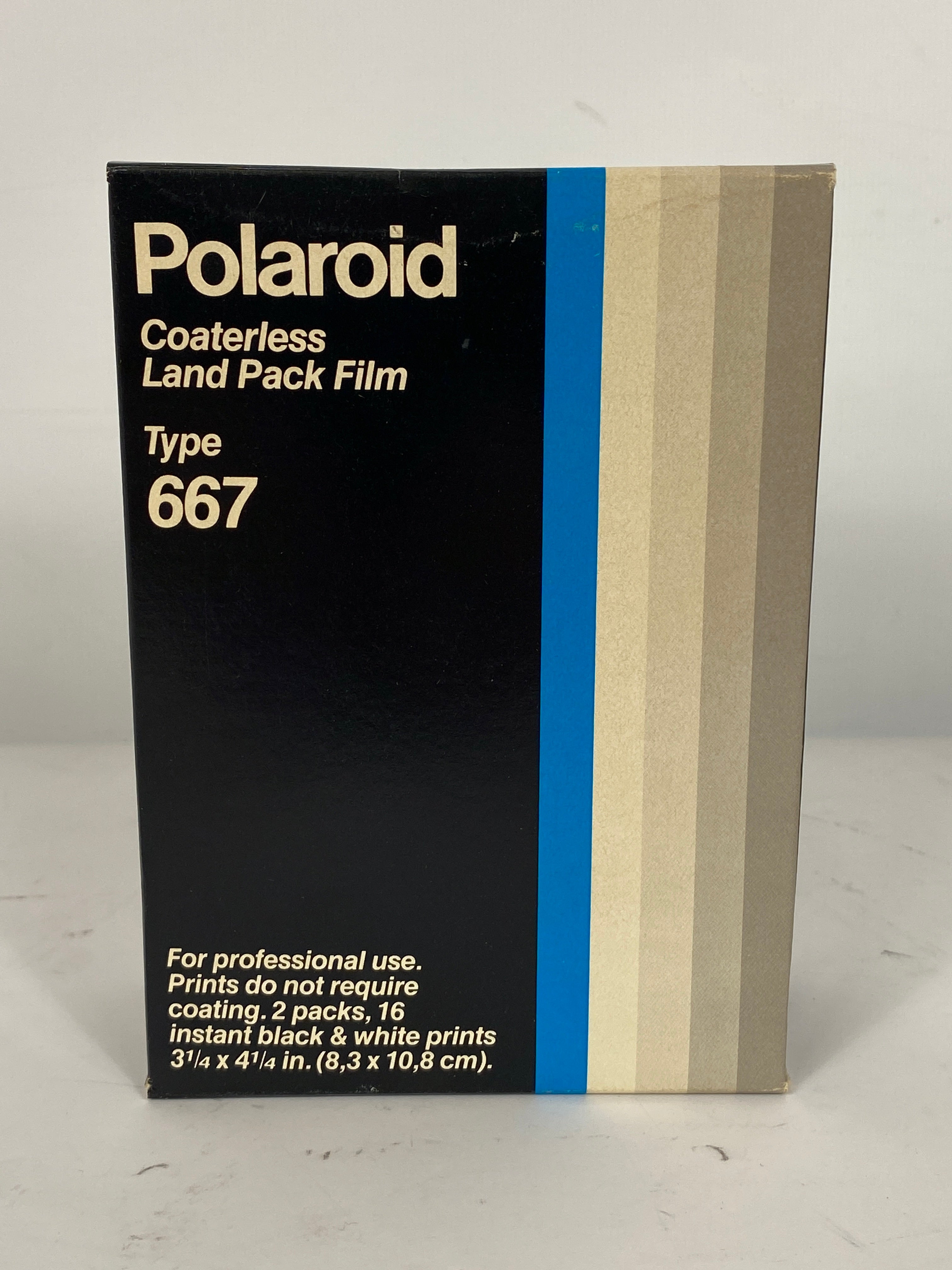 Polaroid Type 667 Instant Coaterless Land Pack Film B&W 2 Pack *Expired*