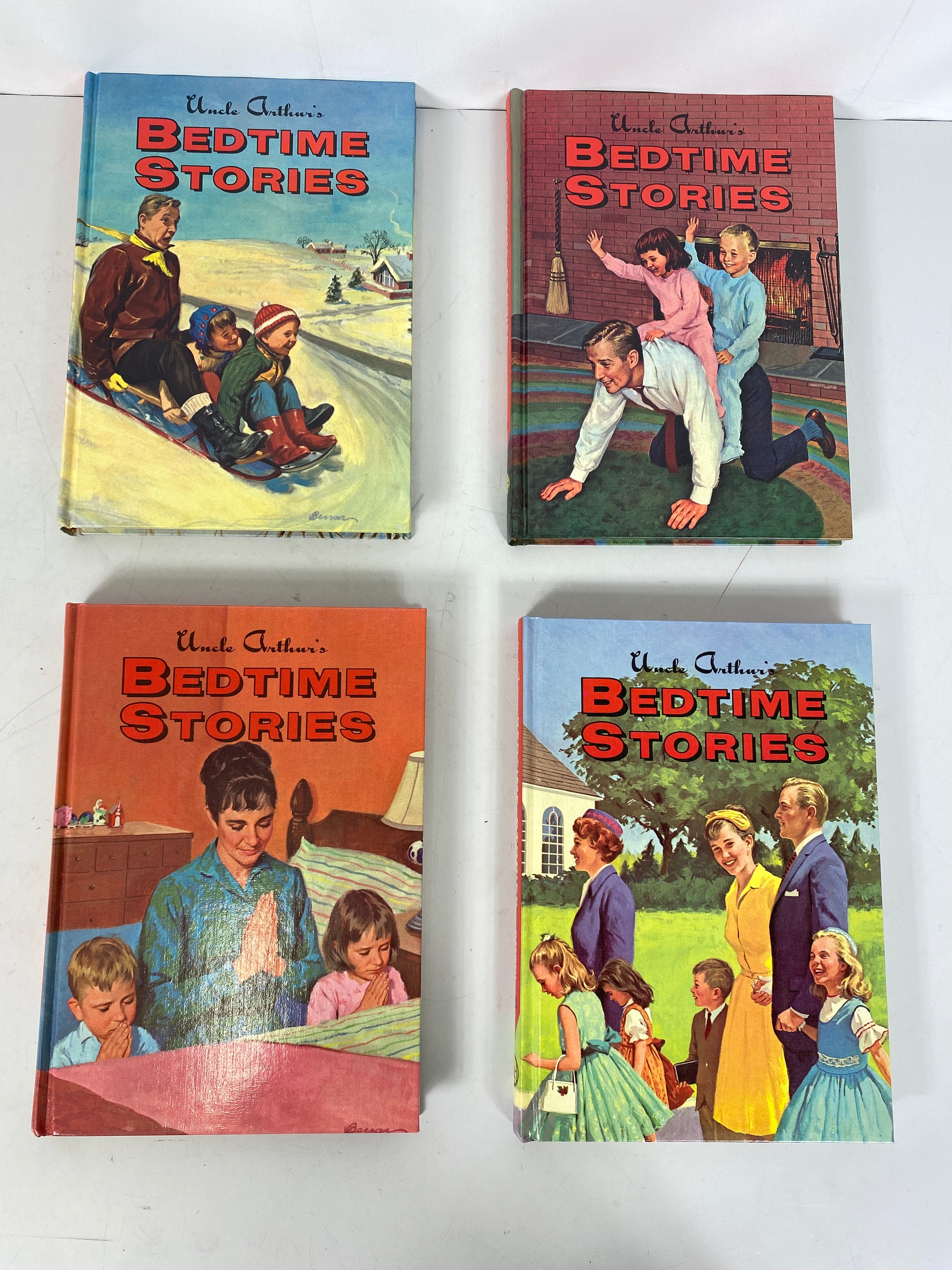 Lot of 14 Vintage Uncle Arthur's Bedtime Stories Books 1-14 1964-66 HC