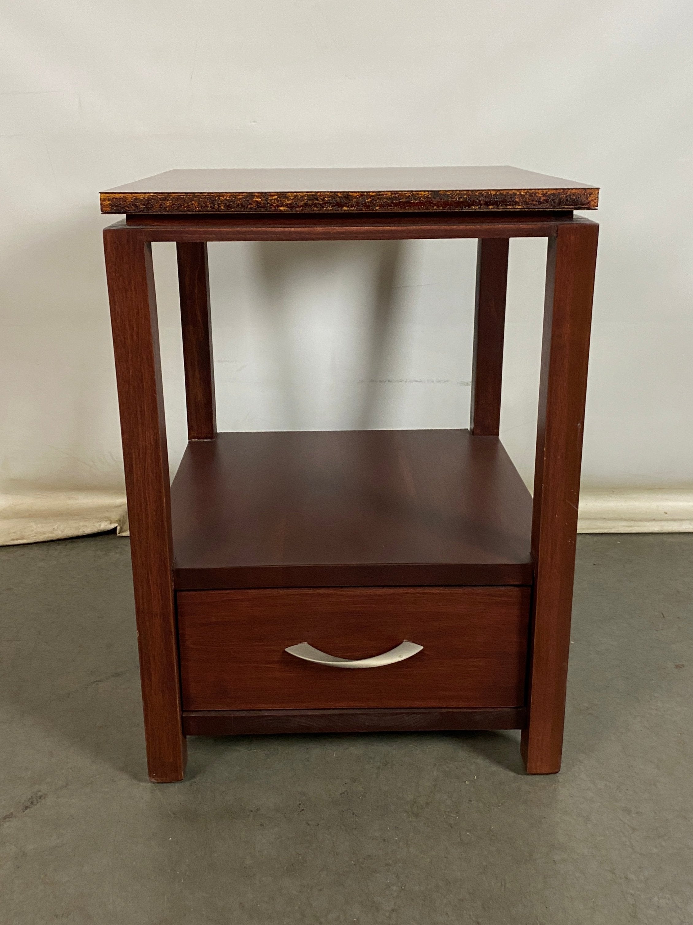 Wooden End Table with Drawer