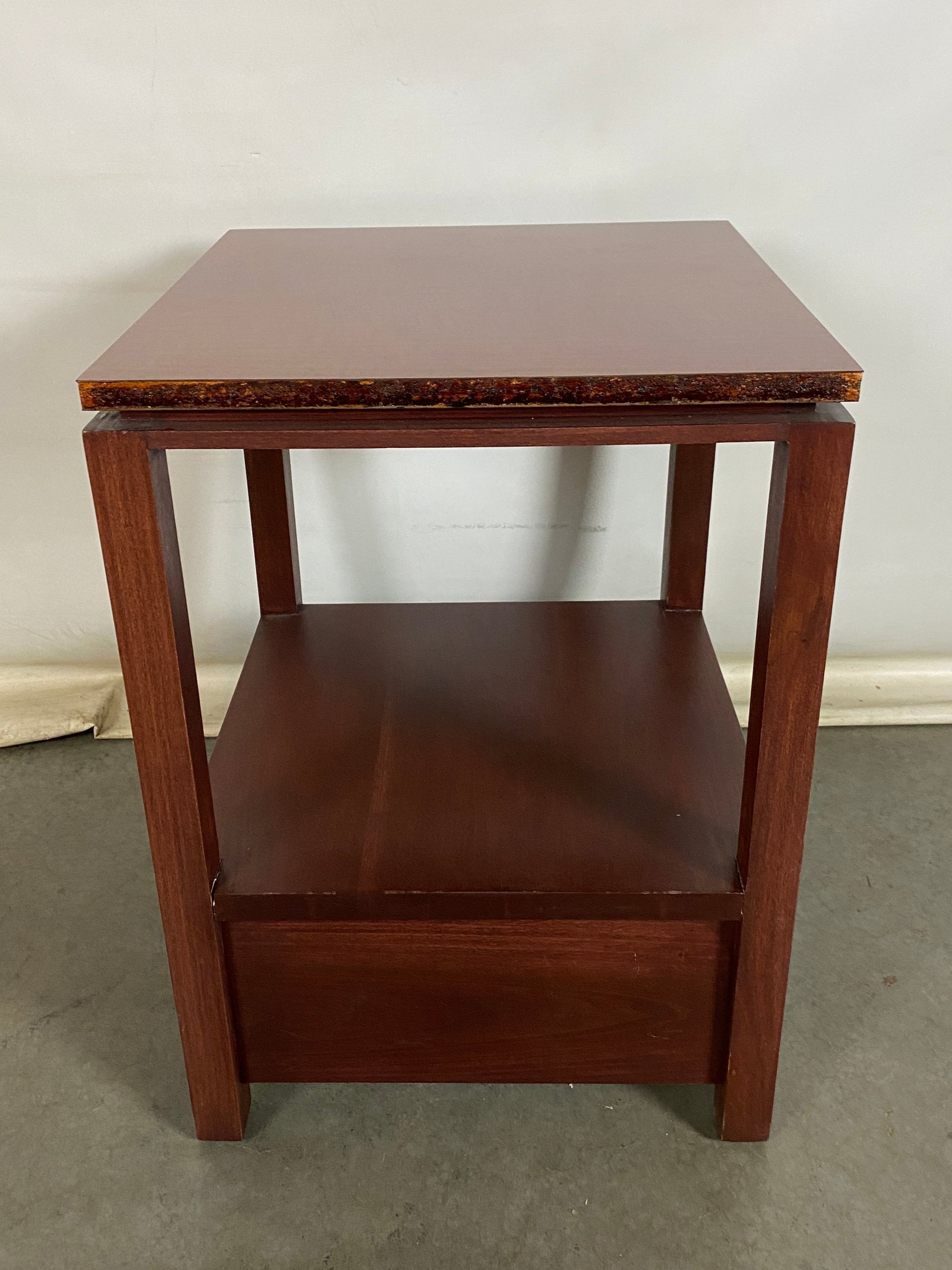 Wooden End Table with Drawer