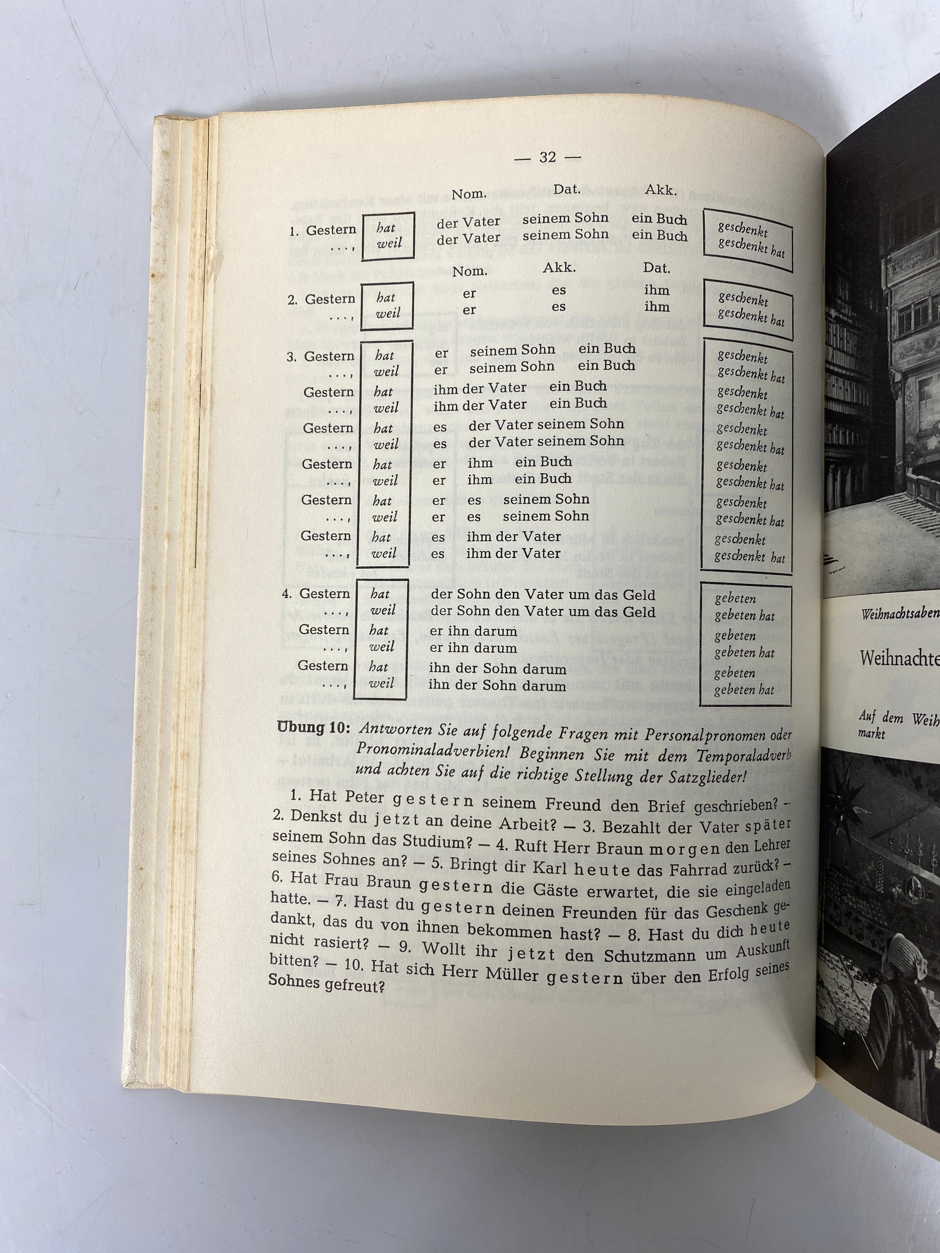 2 Vol Set: Deutsche Sprachlehre fur Auslander (Language Learning) 1963 HC