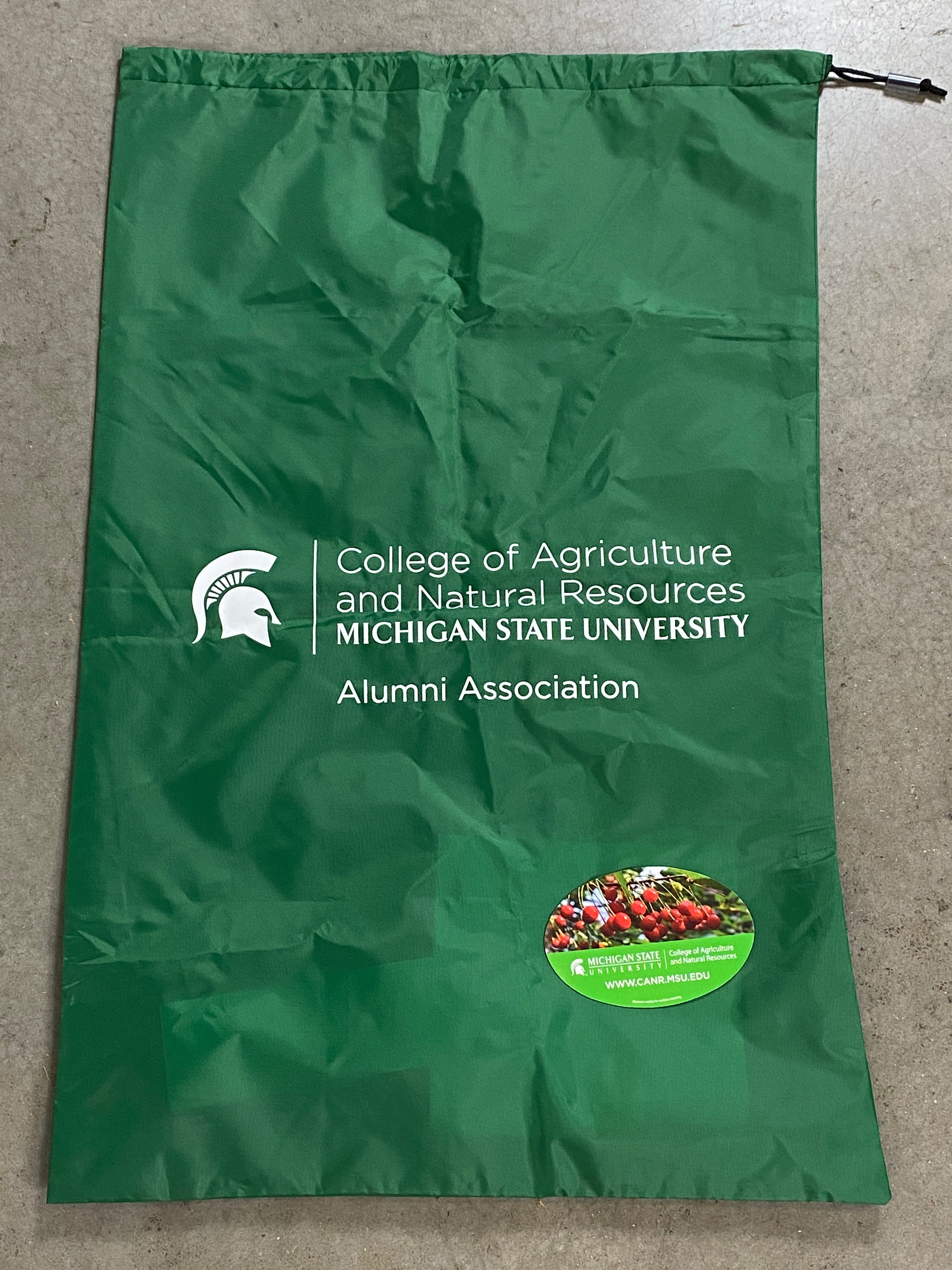 MSU "College of Agriculture and Natural Resources Alumni Association" Drawstring Bag