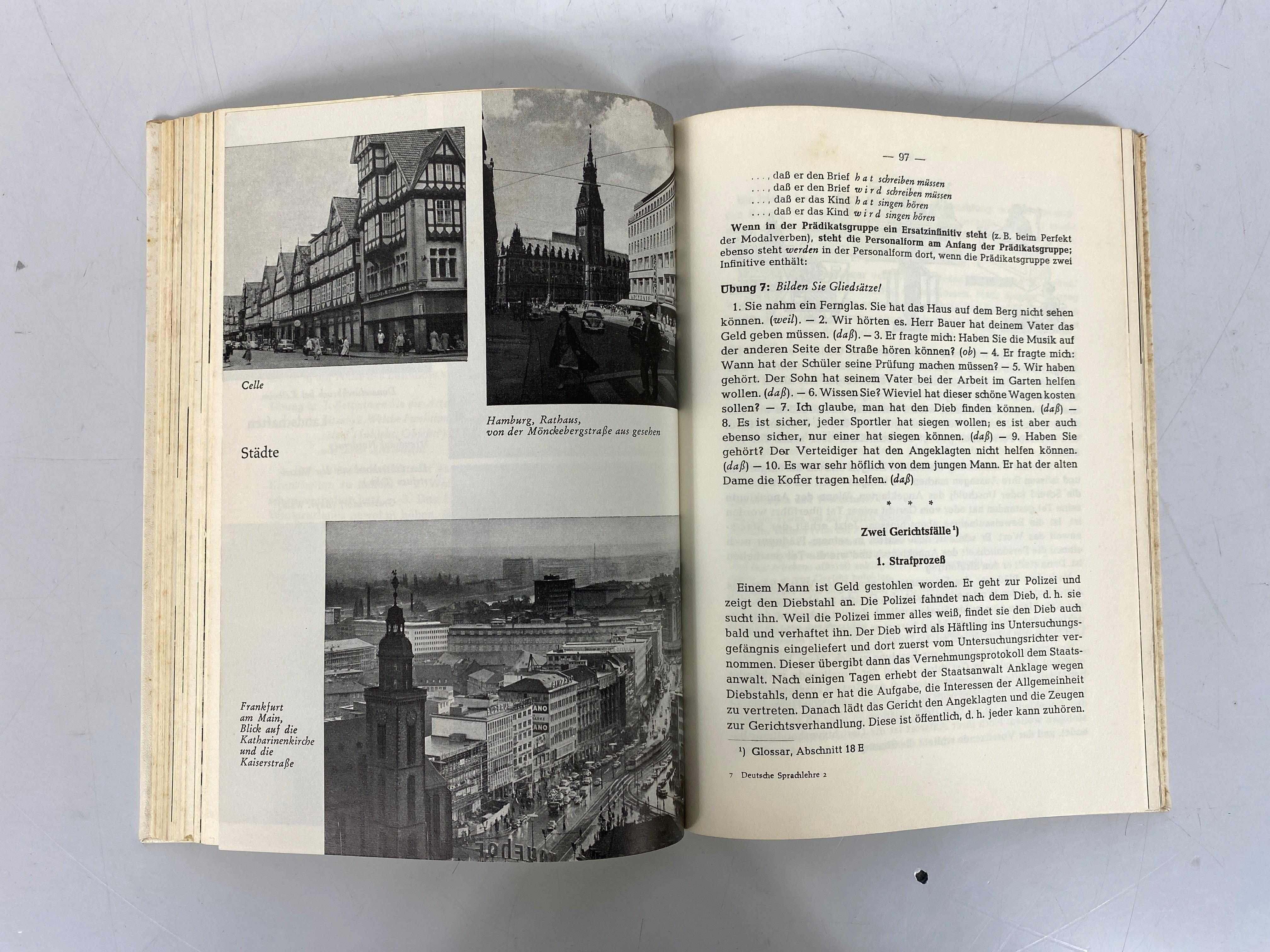 2 Vol Set: Deutsche Sprachlehre fur Auslander (Language Learning) 1963 HC