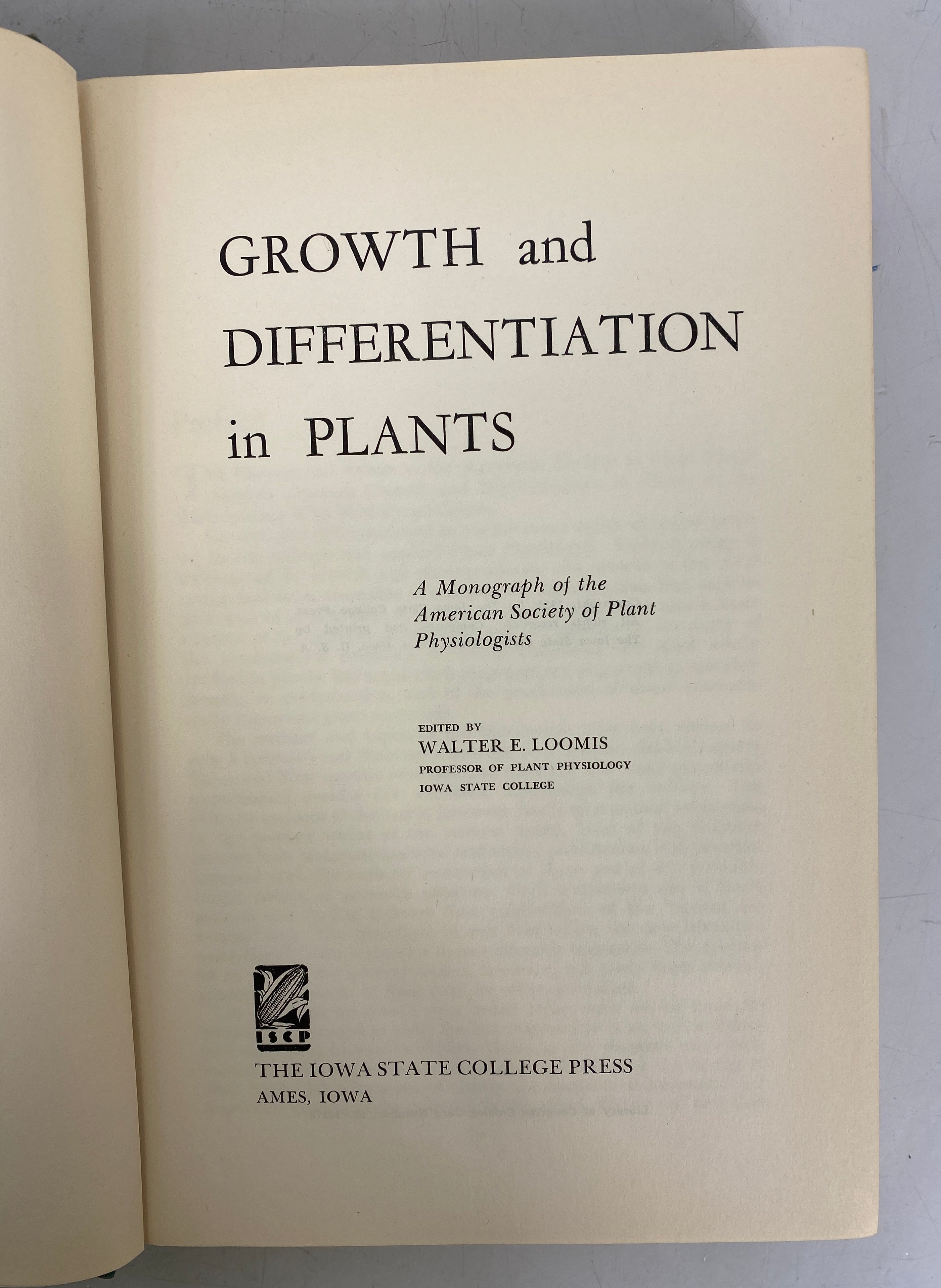 2 Vols: Principles of Plant Culture 1906/Growth & Differentiation in Plants 1953