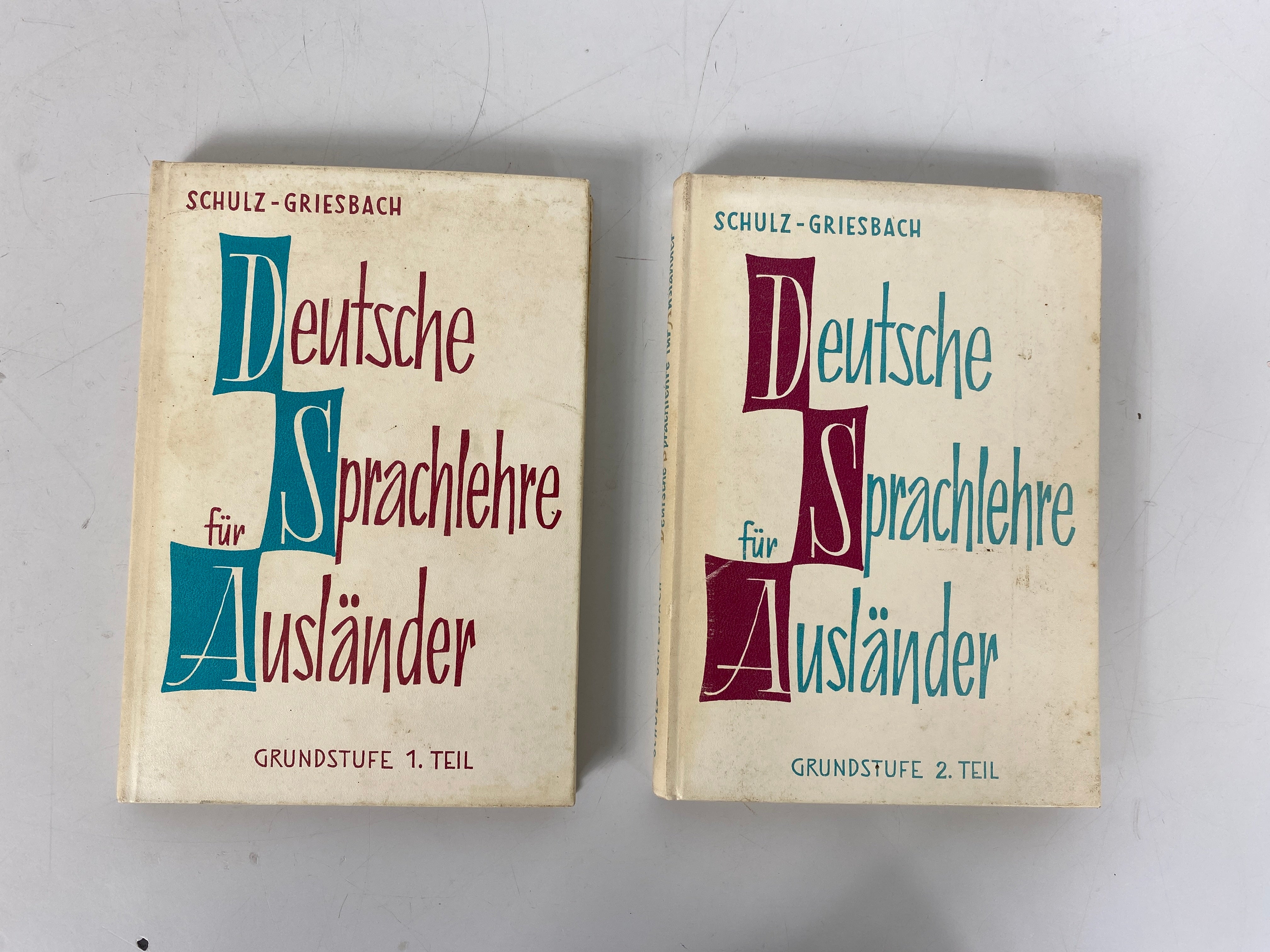 2 Vol Set: Deutsche Sprachlehre fur Auslander (Language Learning) 1963 HC