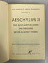 2 Volumes: Aeschylus I and II A Modern Library Book by Grene/Lattimore HCDJ