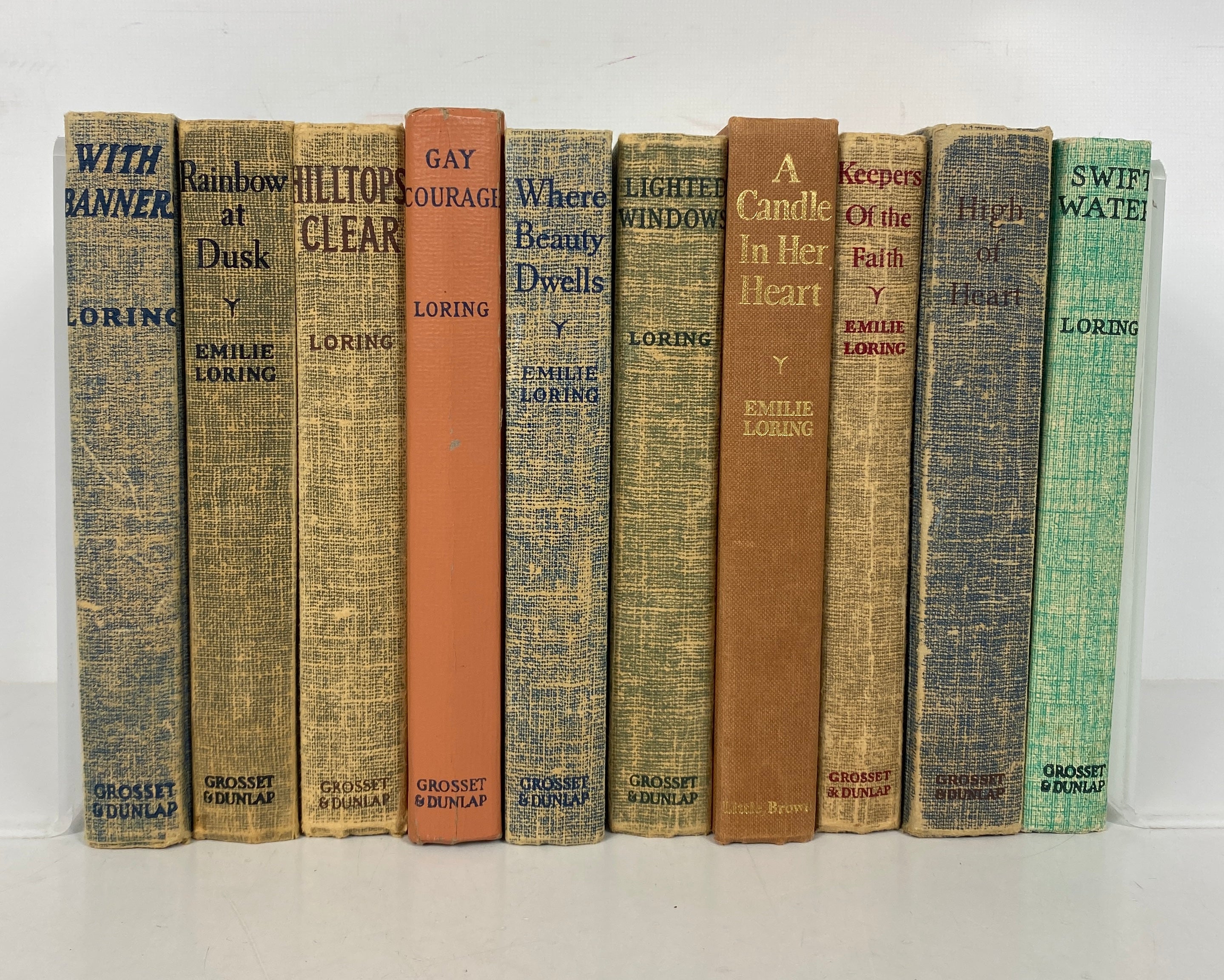 Lot of 10 Vintage Emilie Loring Romance Novels 1928-1964 HC