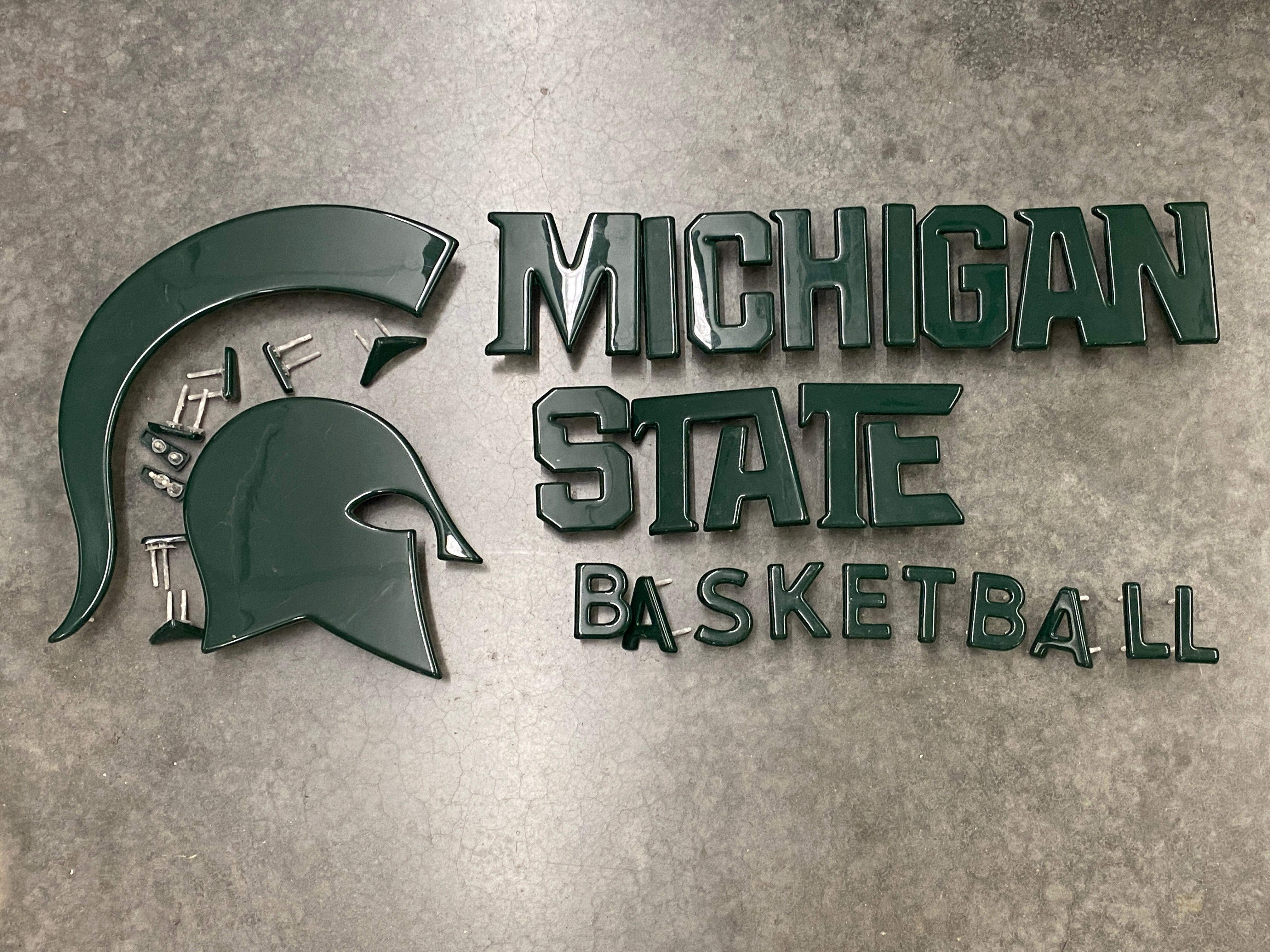 Spartan Head Michigan State Basketball Wall-Mountable Mural