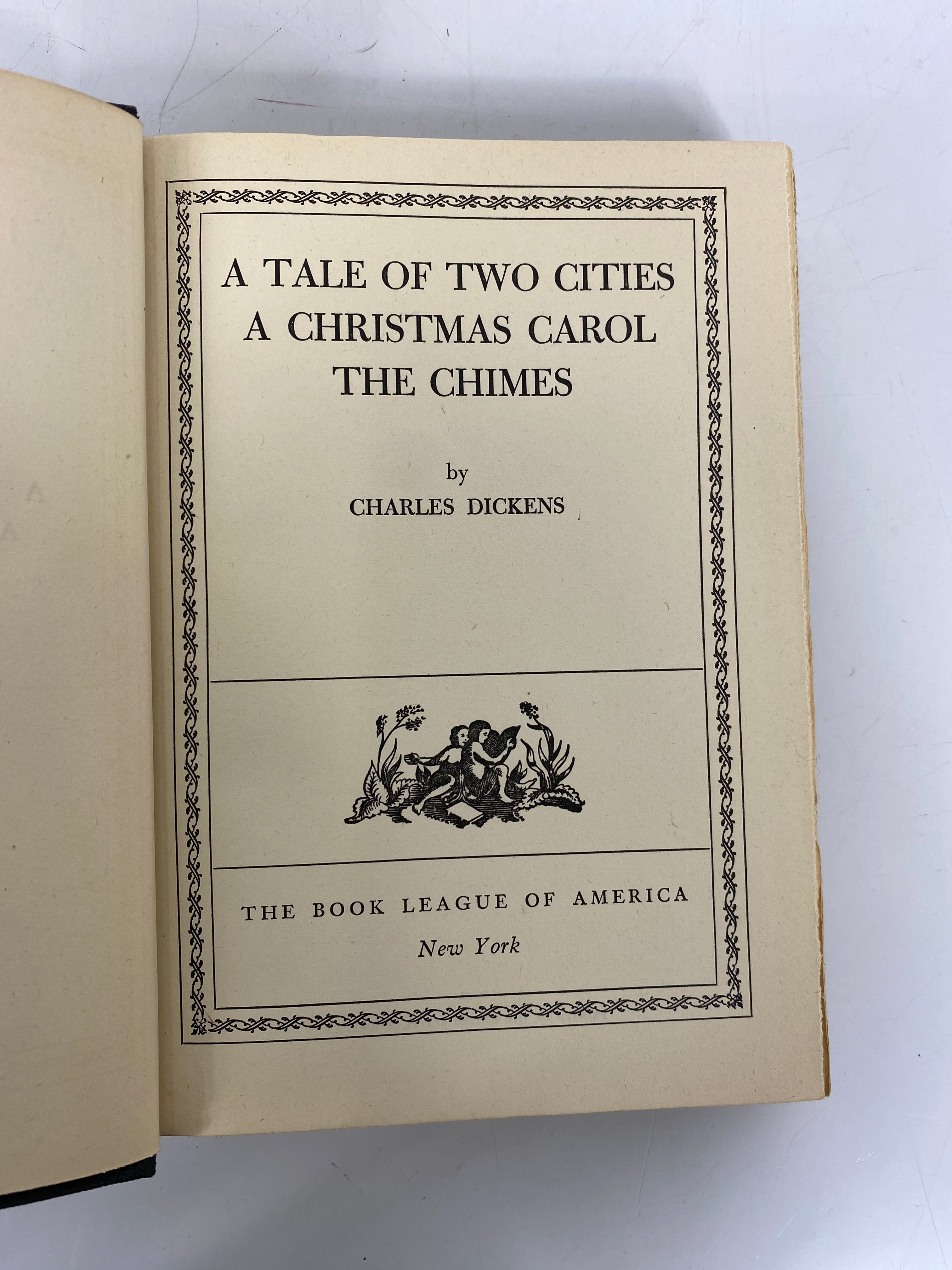 Lot of 2: Tale of Two Cities/Cloister & the Hearth Book League of America HC