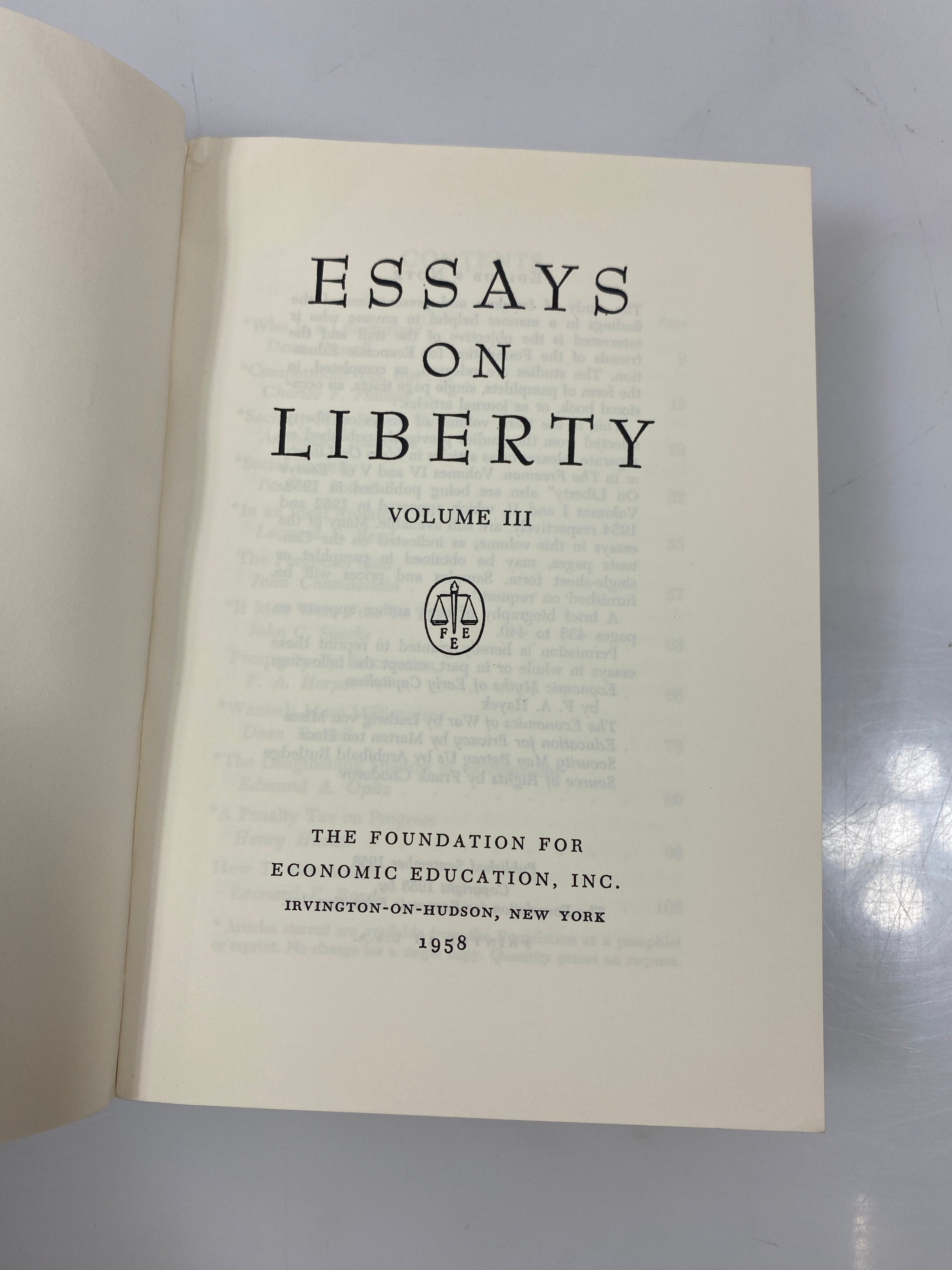 Set of 7: Essays on Liberty Vol I-VII 1952-1960 SC