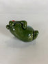 Vintage Frog with Ladybug Figurine