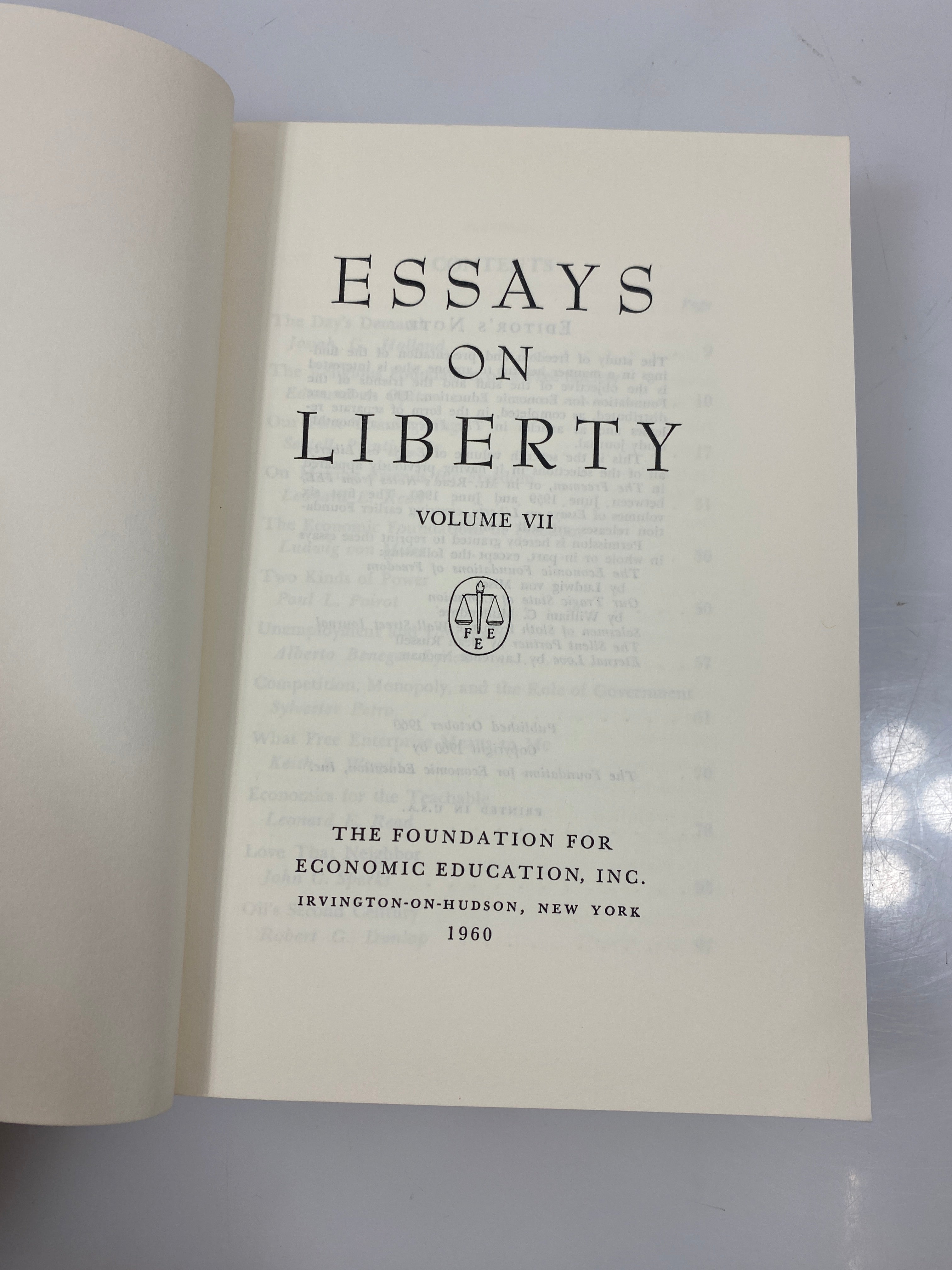 Set of 7: Essays on Liberty Vol I-VII 1952-1960 SC