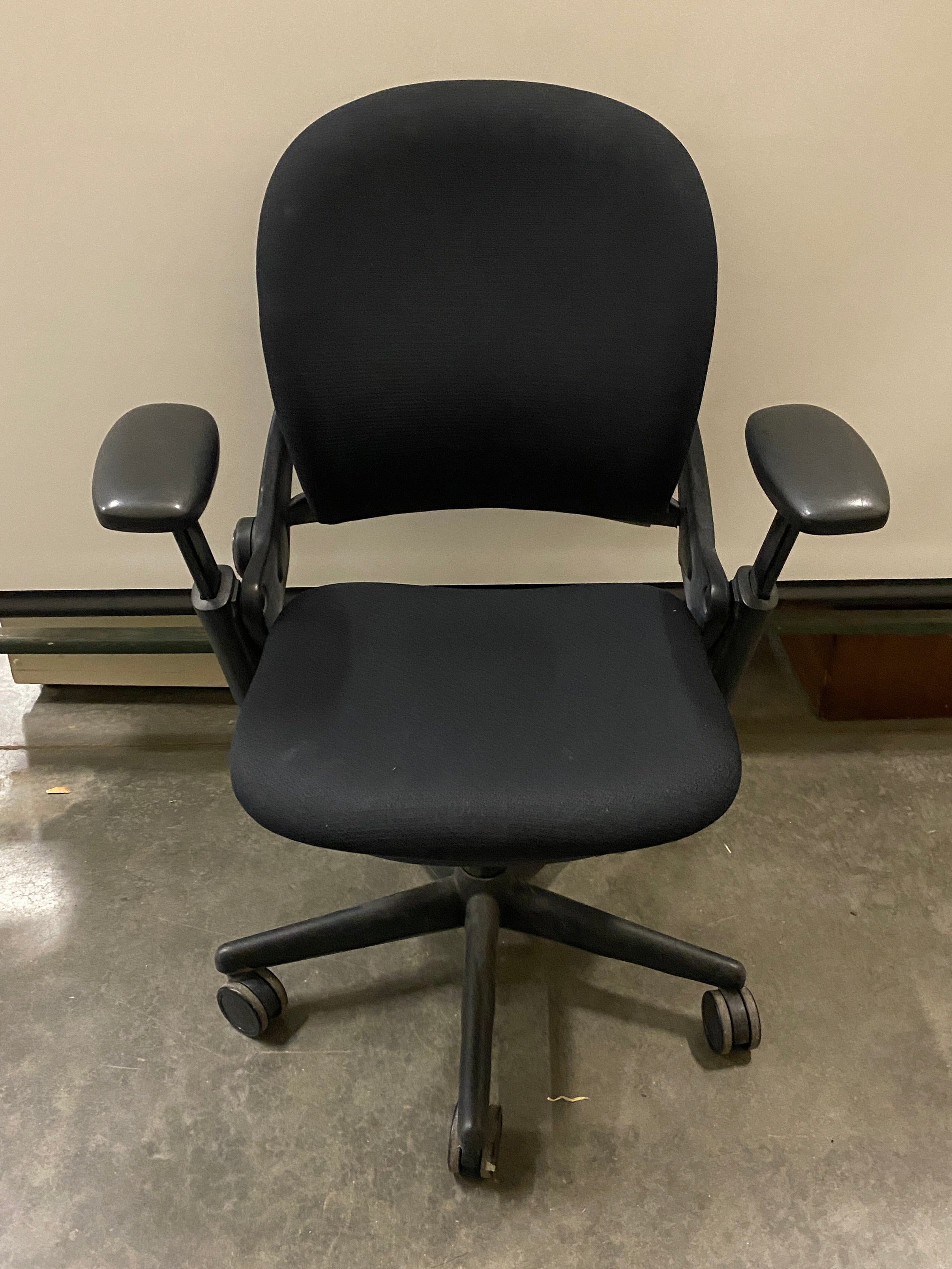 Steelcase #4621210 Black Upholstered Adjustable Office Chair