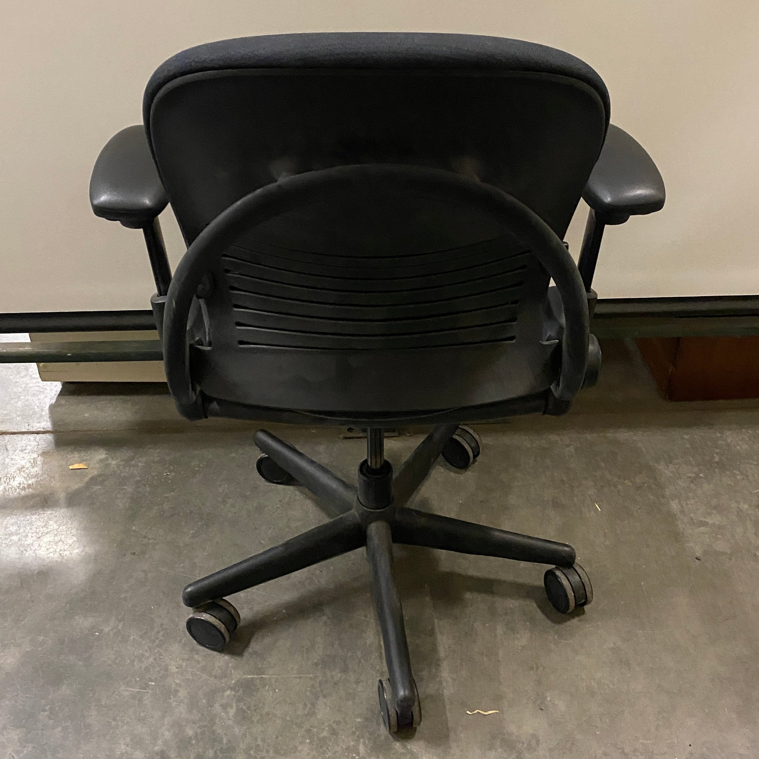 Steelcase #4621210 Black Upholstered Adjustable Office Chair