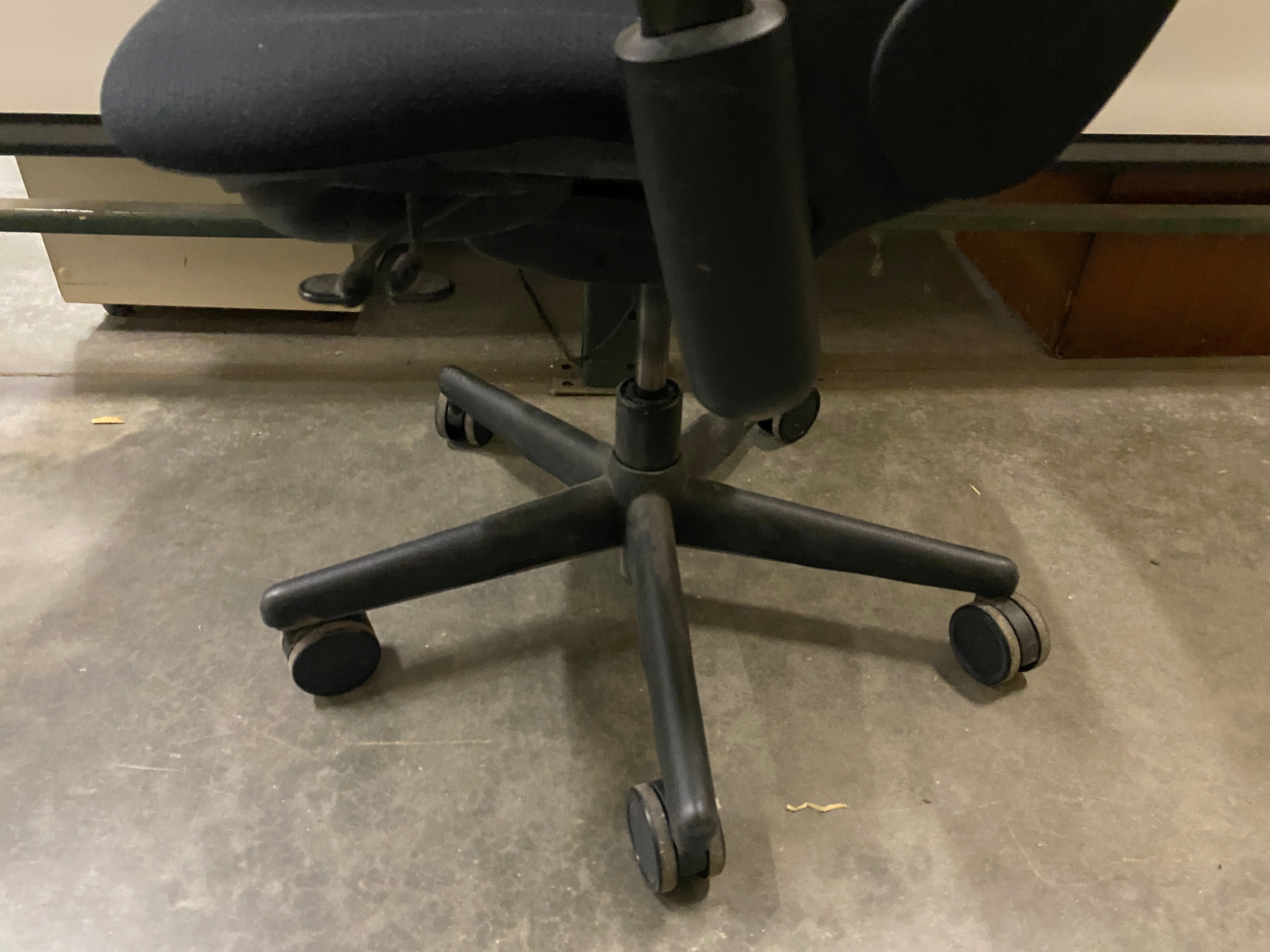 Steelcase #4621210 Black Upholstered Adjustable Office Chair