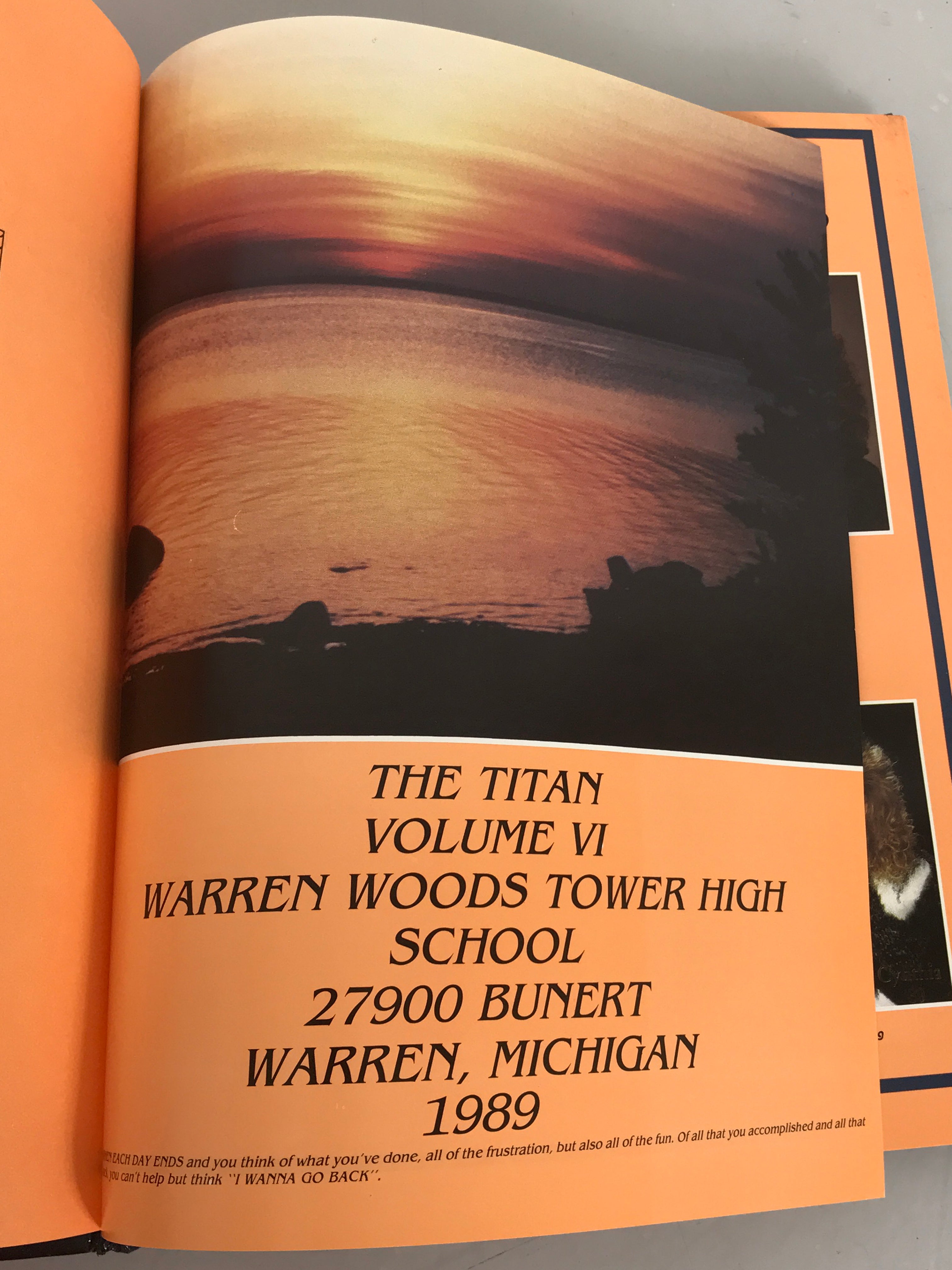 1989 Warren Woods Tower High School Yearbook Warren Michigan HC