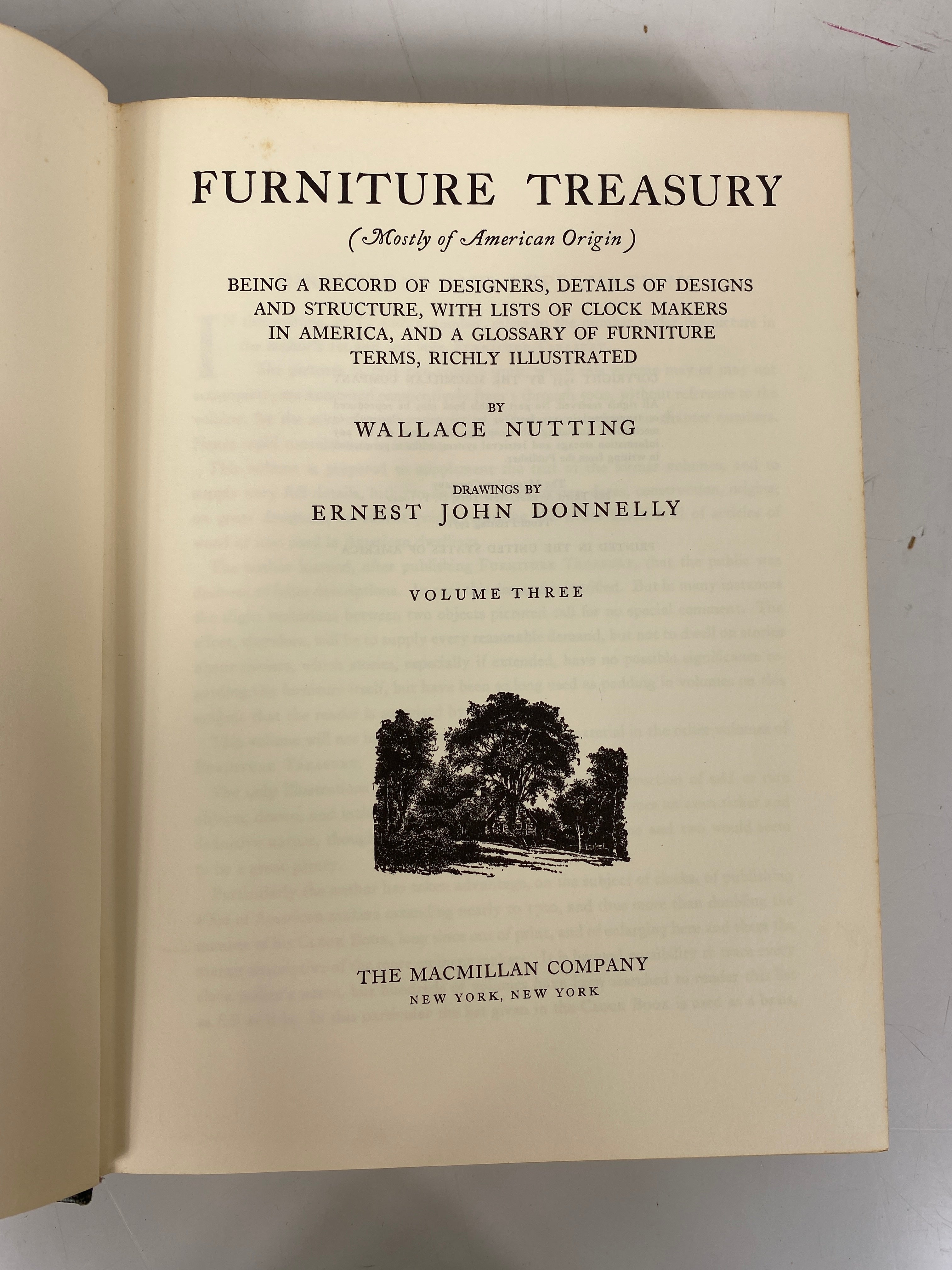 2 Vols: Furniture Treasury by Nutting/Donnelly (1, 2, 3) 1971-76 HC