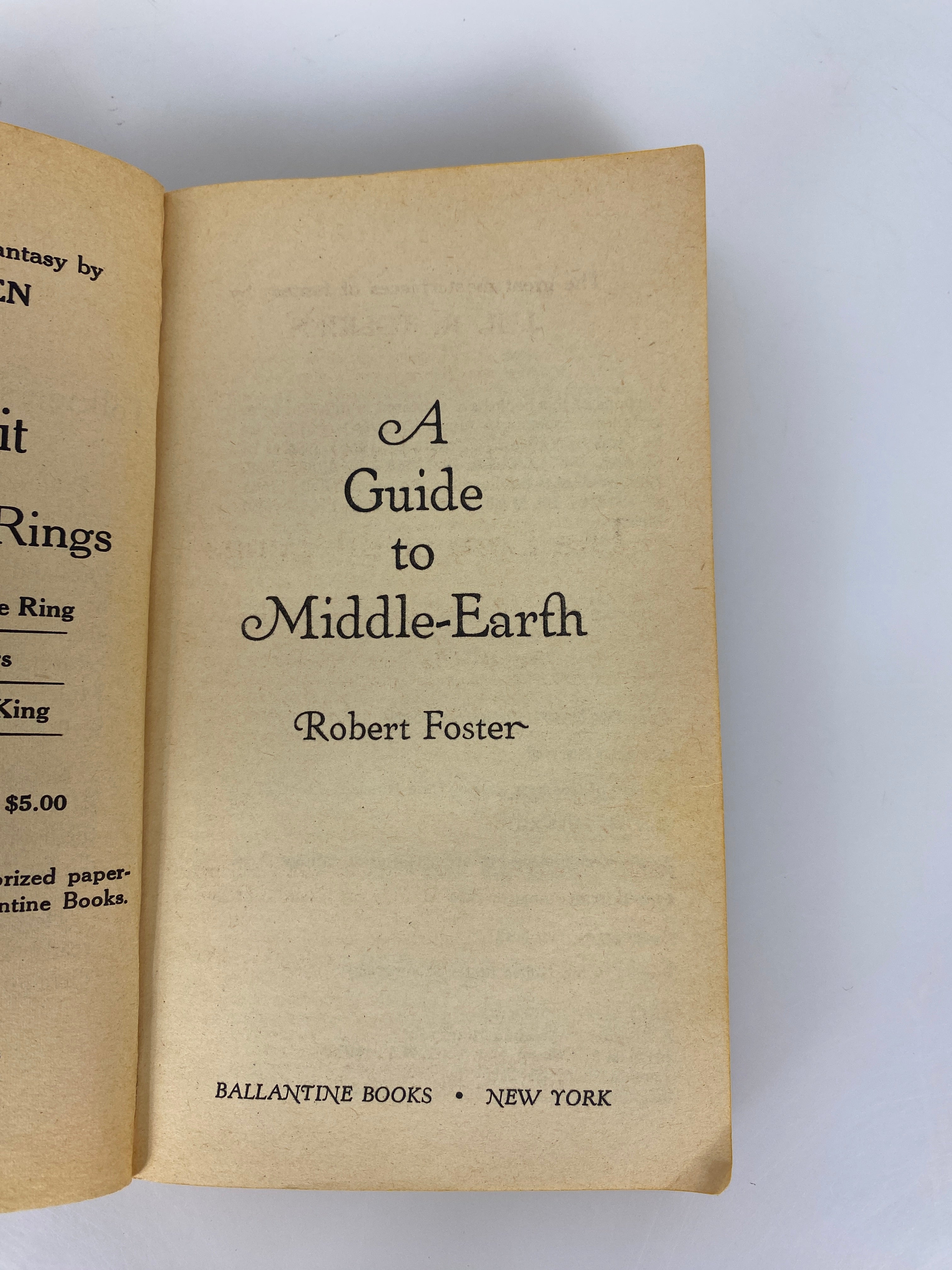 A Guide to Middle Earth Robert Foster paperback 1974