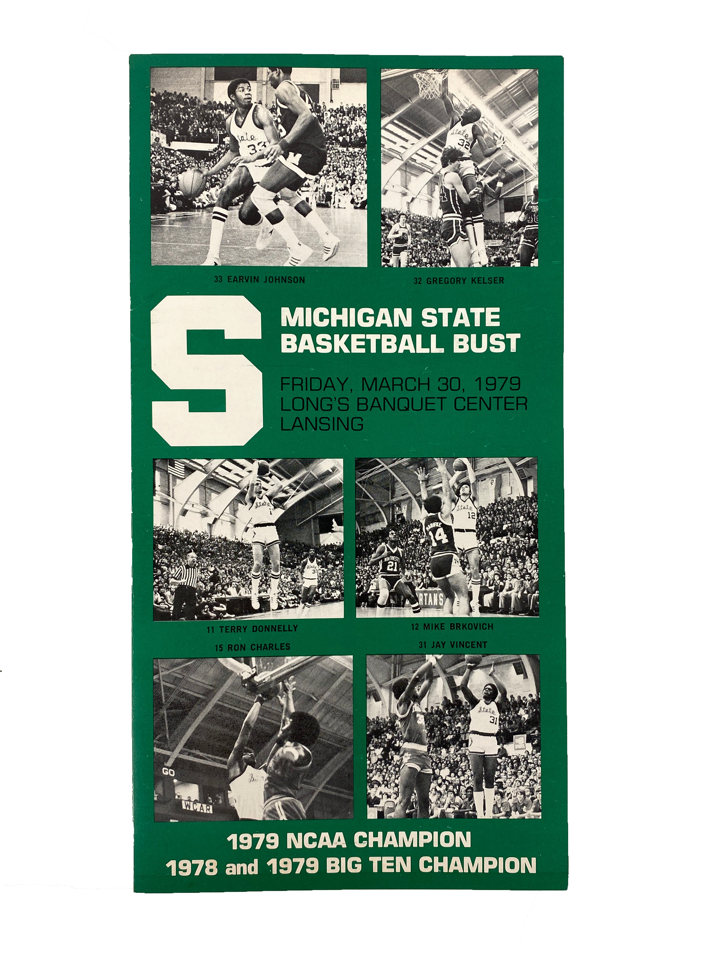 Michigan State Basketball Bust March 30, 1979 Program #2