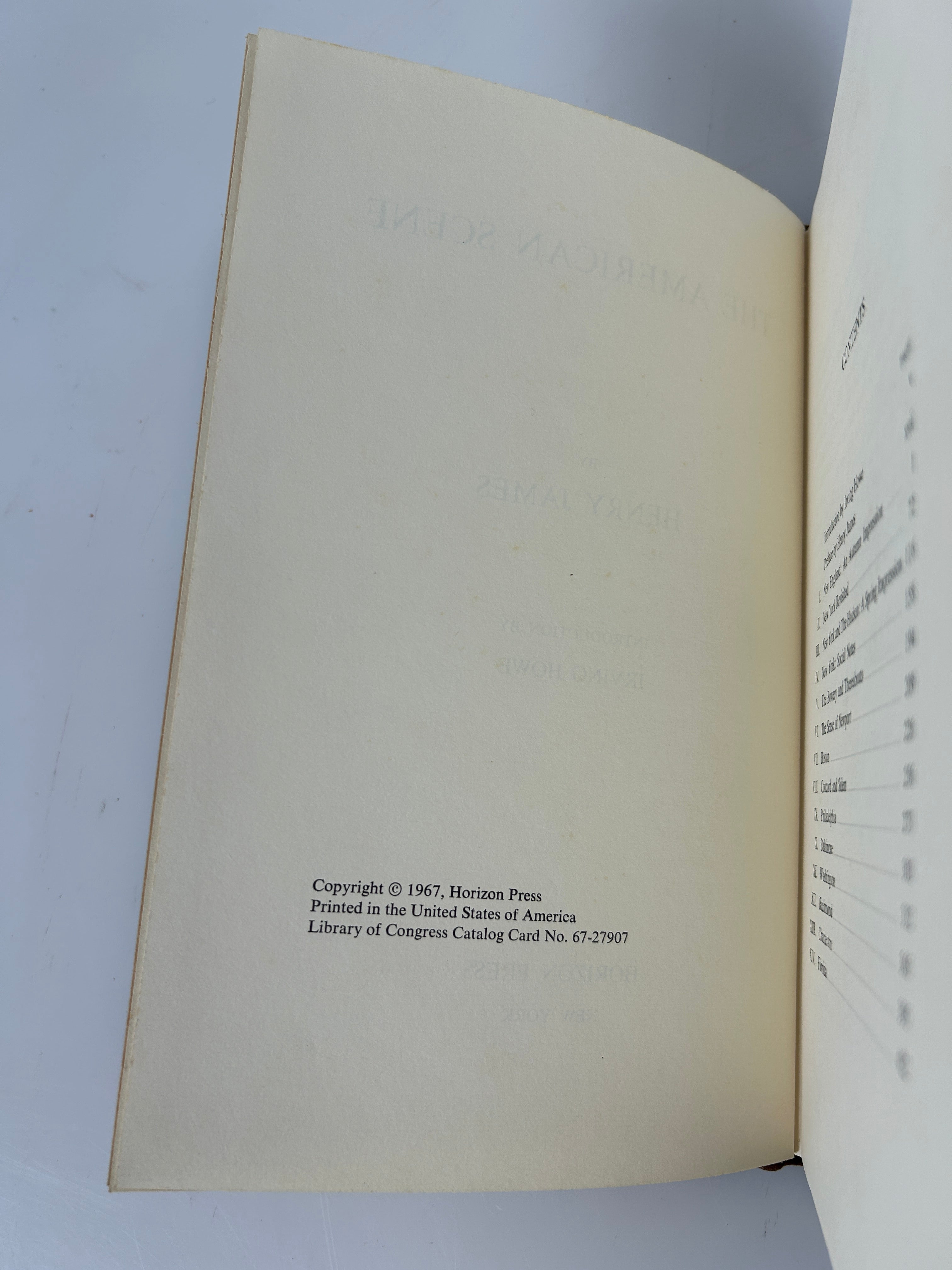 The American Scene by Henry James Horizon Press 1967 HC