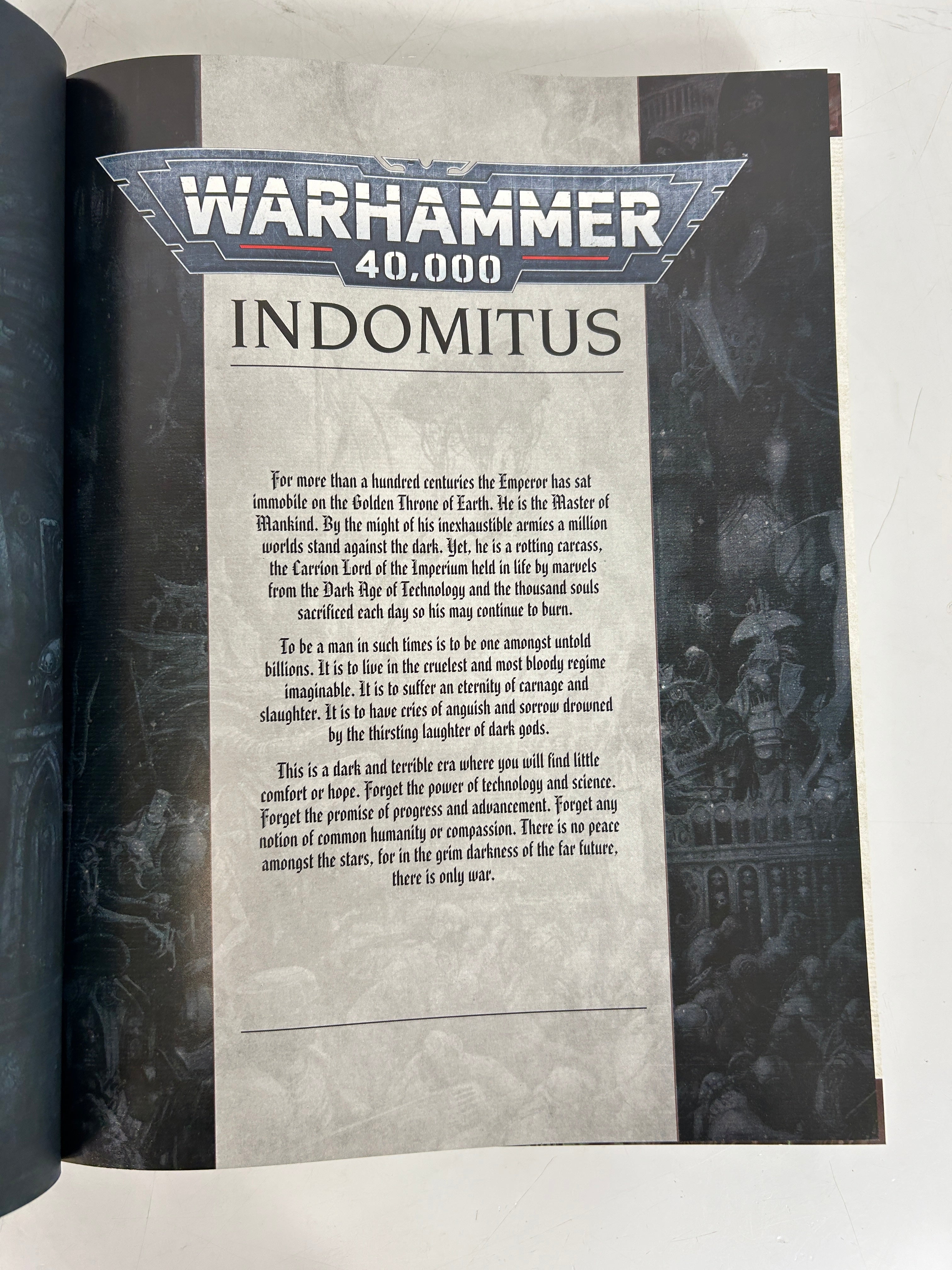 Warhammer 40K Core Rules Book Indomitus/Codex: Chaos Knights 2022 9th Edition