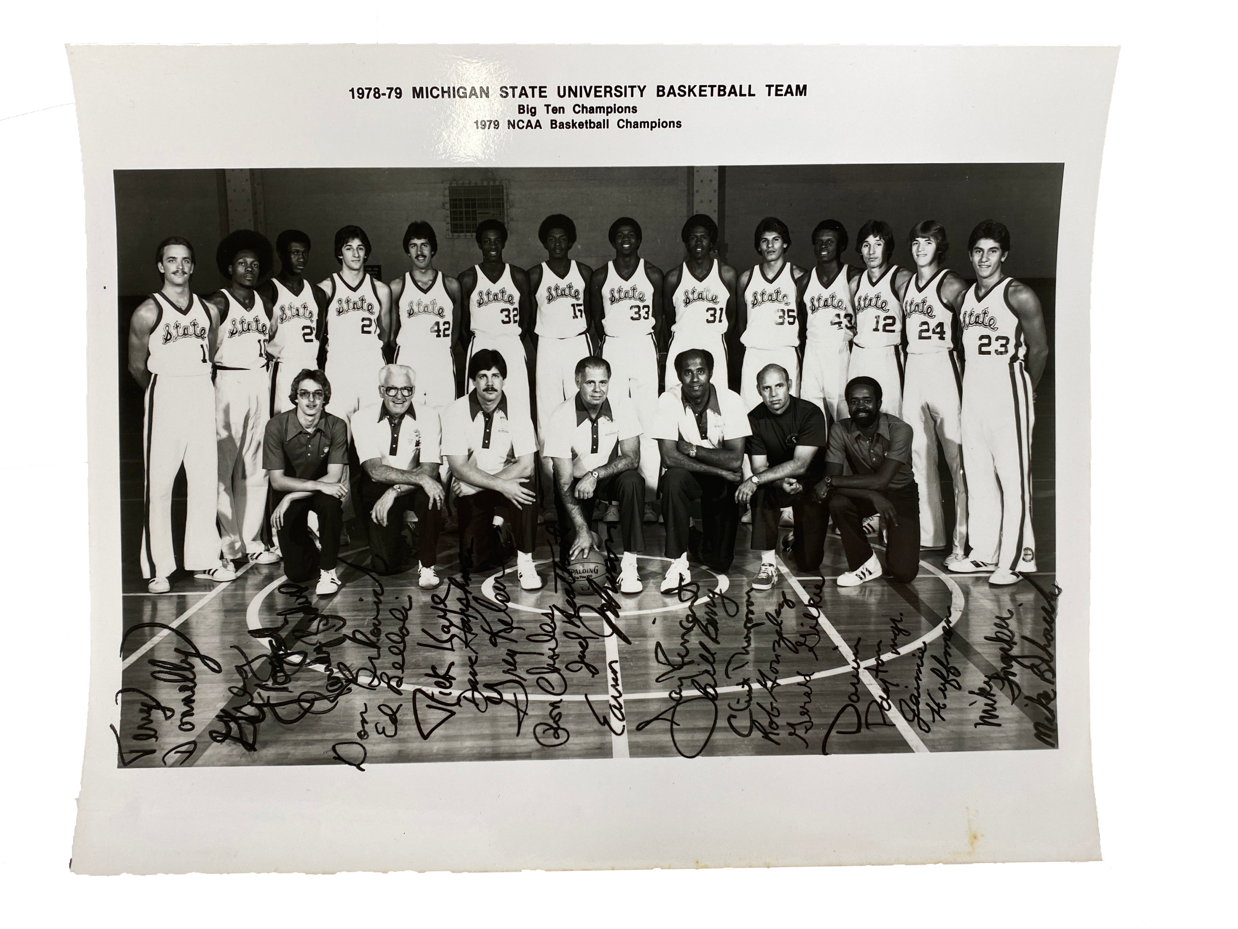 Michigan State Basketball 1978-1979 Team Photo #1