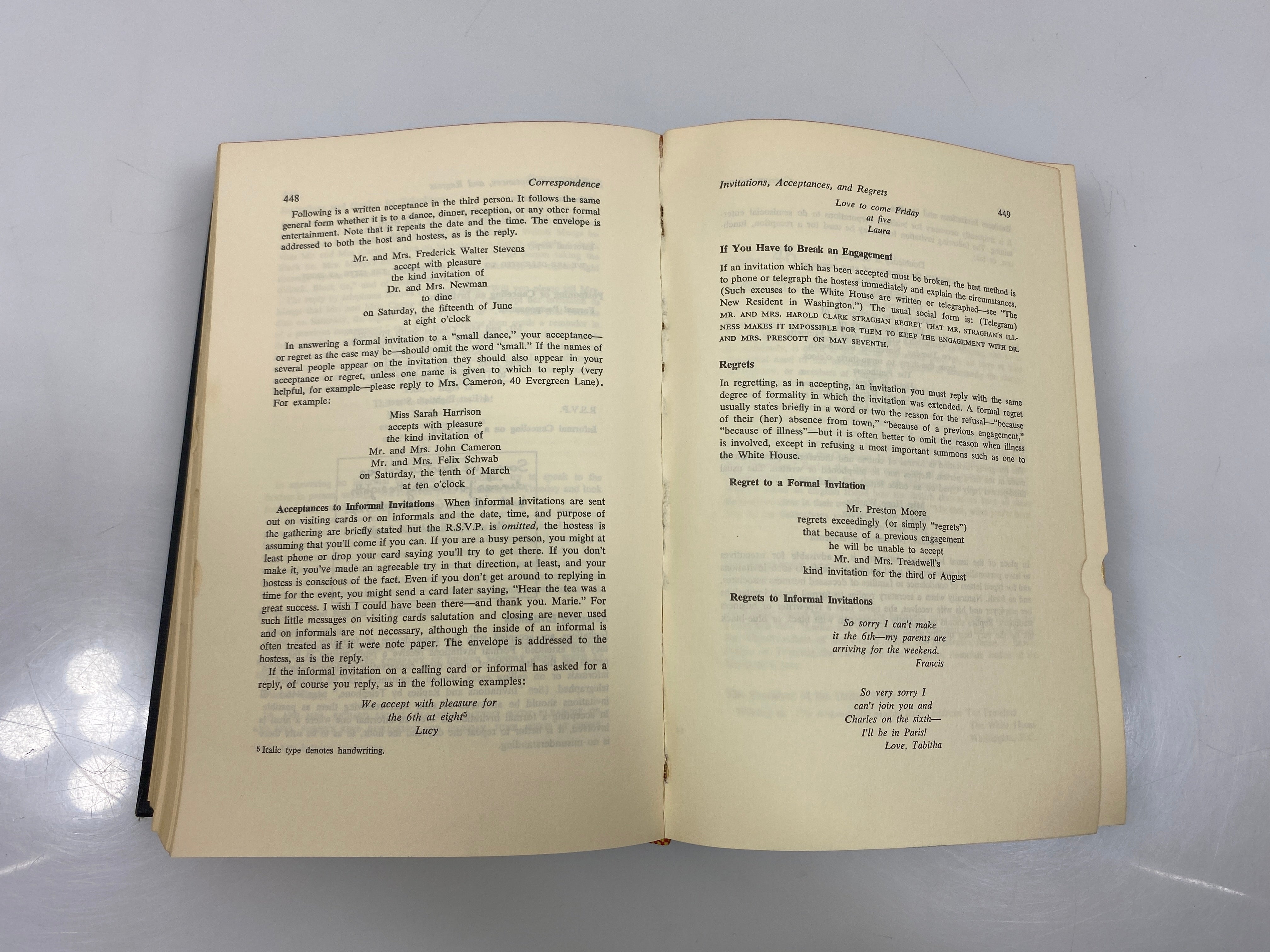 Amy Vanderbilt's New Complete Book of Etiquette Ex-library 1963 HC