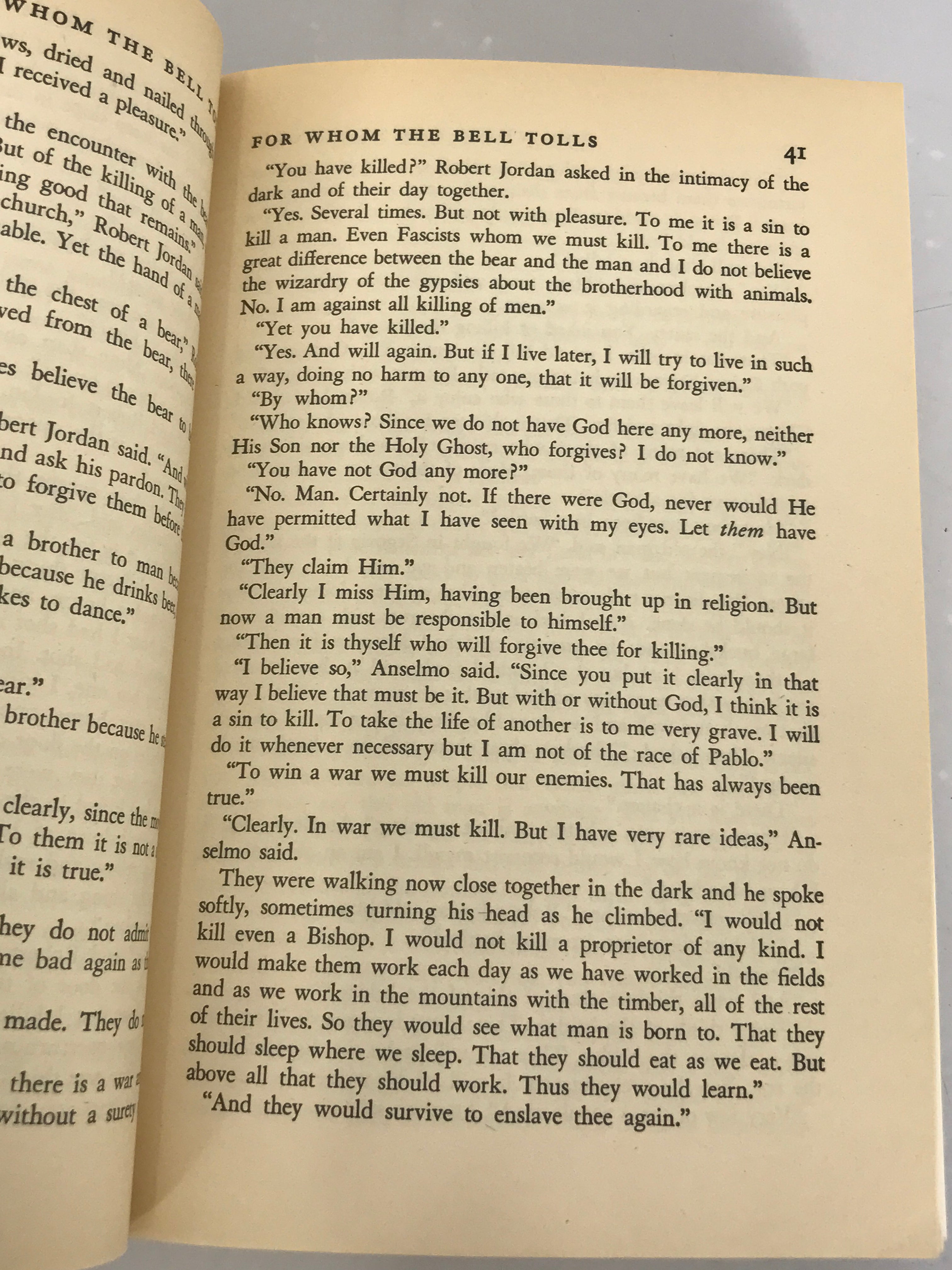 Ernest Hemingway For Whom the Bell Tolls 1968 Charles Scribner's Sons SC