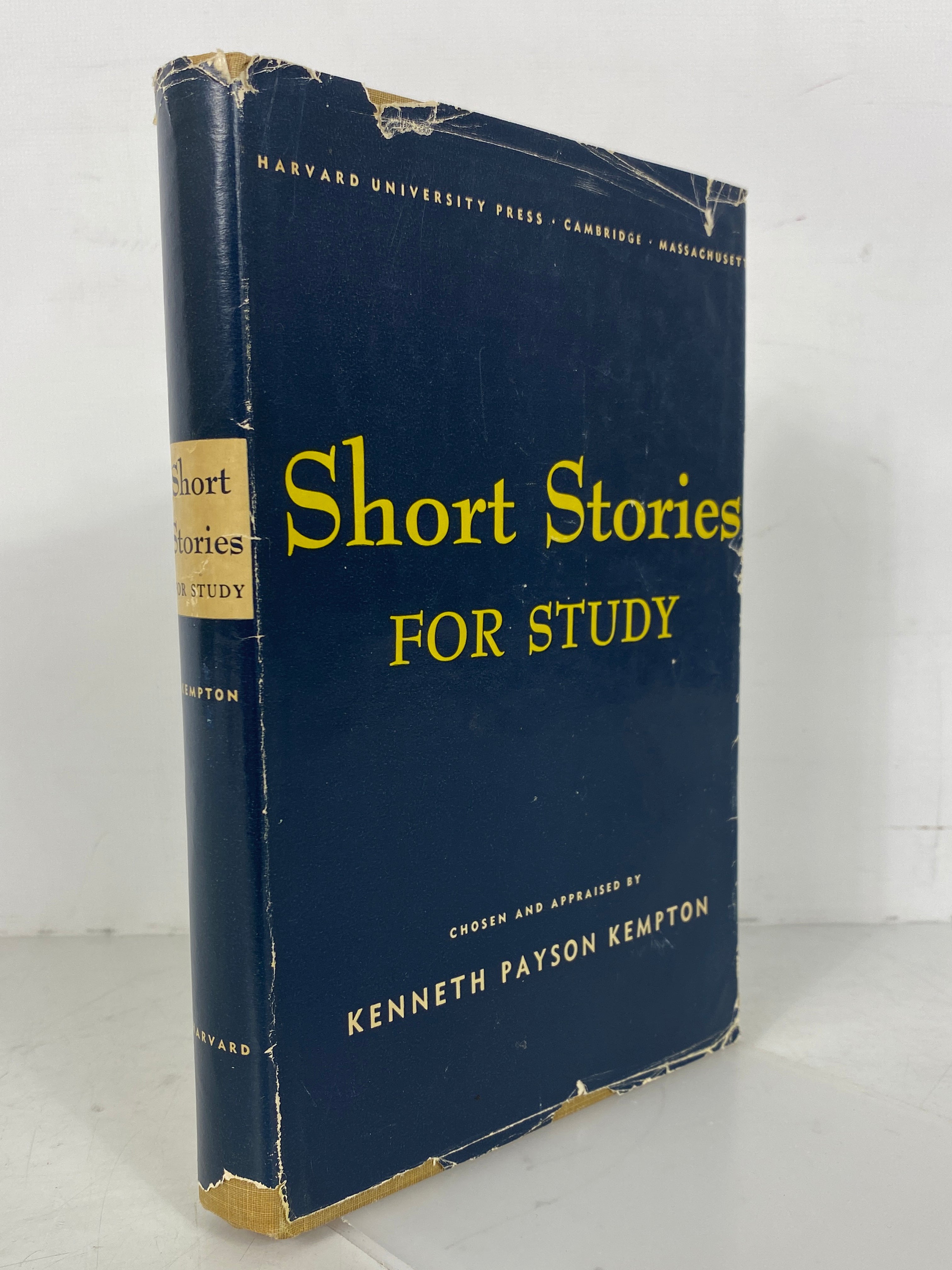 Short Stories for Study Chosen by Kenneth P. Kempton 1953 Vintage HCDJ