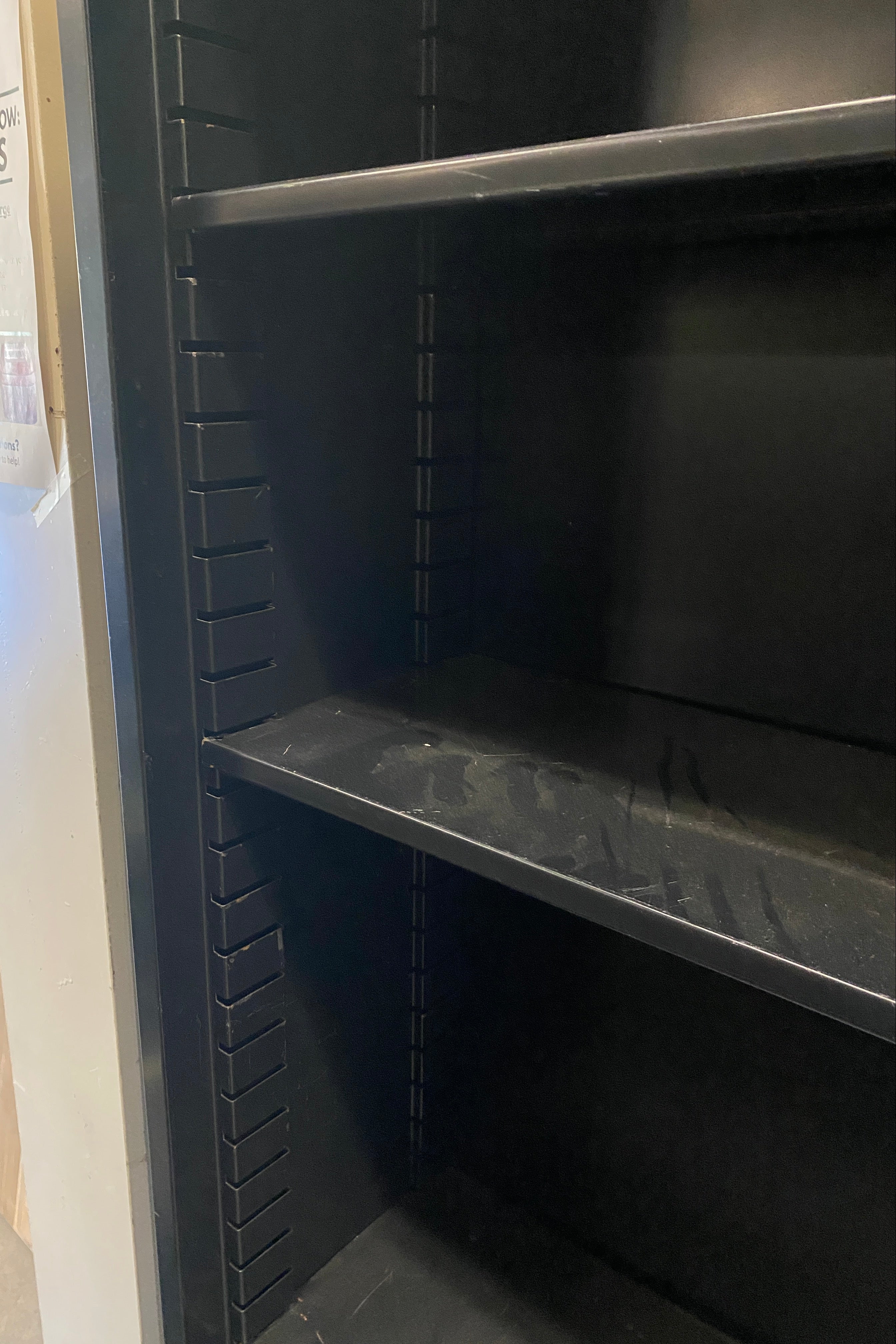 Burroughs Black Adjustable 5 Tier Shelf