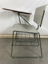 Right-Sided Gray Student Chair with Laminate Desk