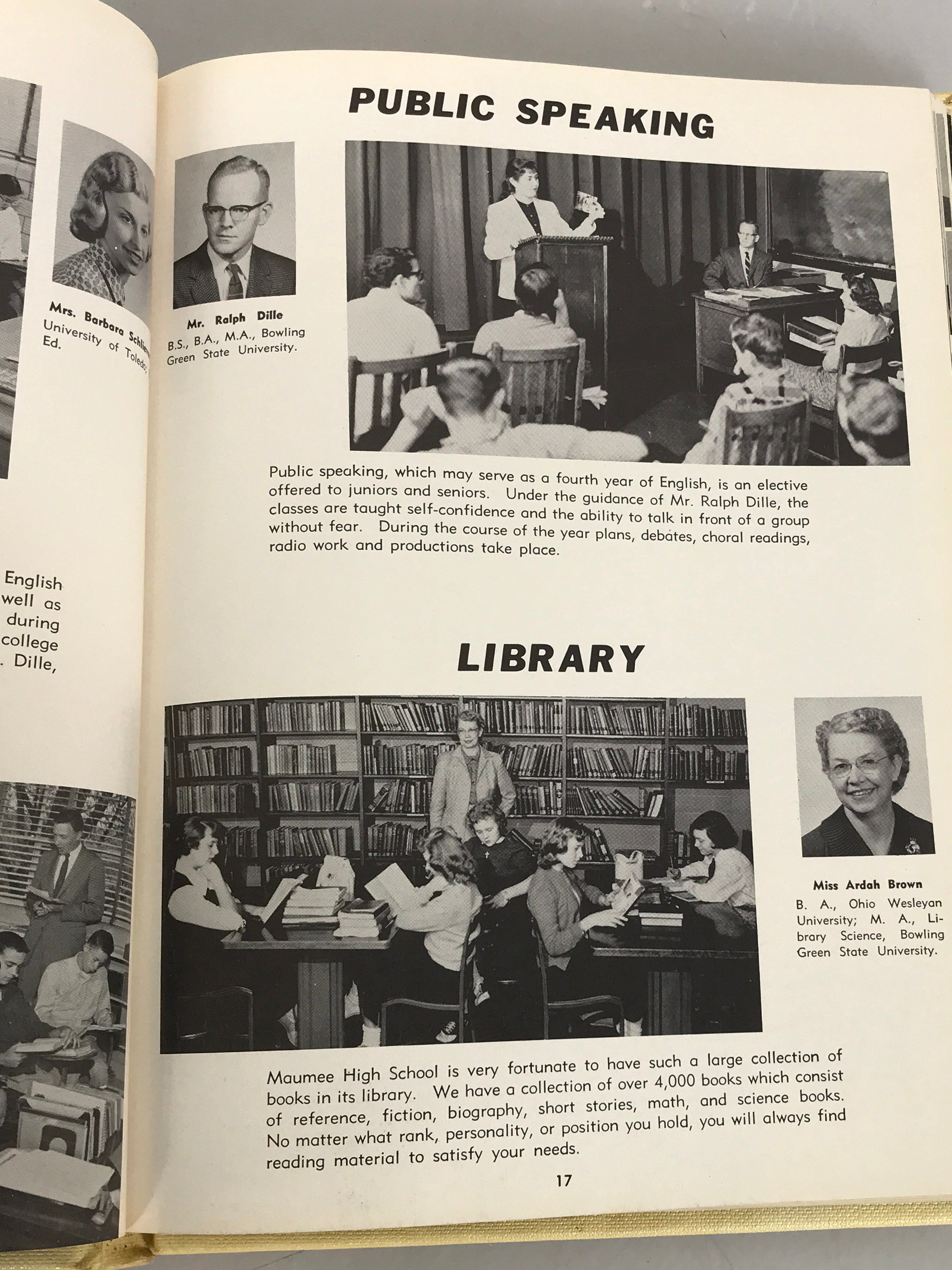 1958 Maumee High School Yearbook Maumee Ohio HC