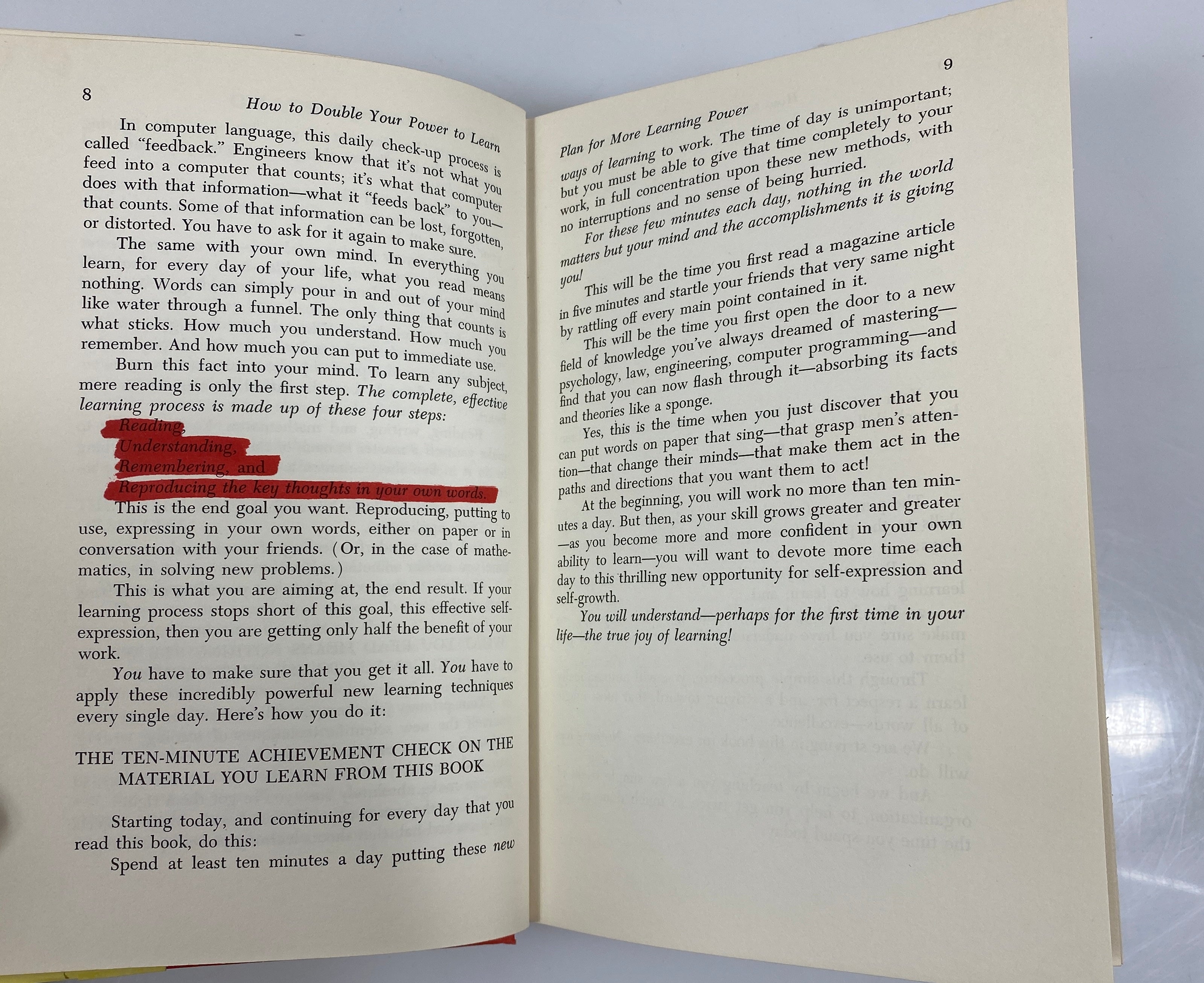 How to Double your Power to Learn by Eugene M. Schwartz 1965 HCDJ