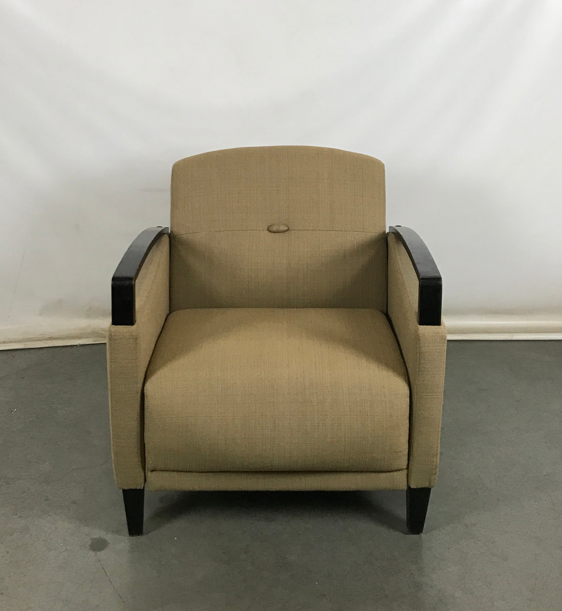 Beige Padded Arm Chair