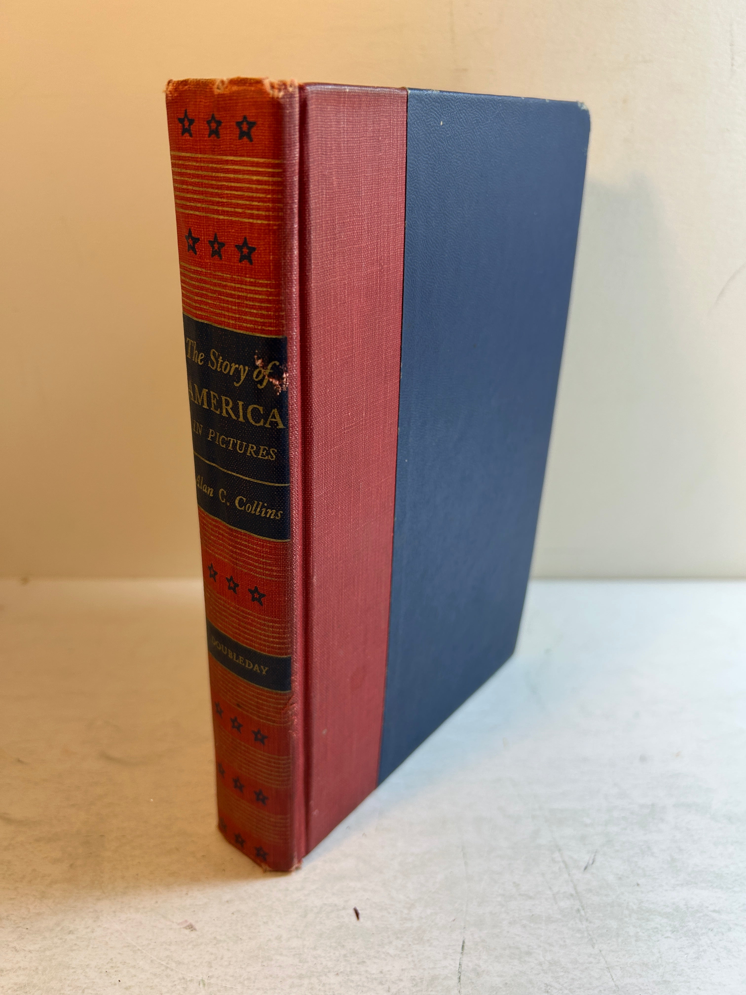 The Story of America in Pictures by Alan C. Collins Revised Ed Doubleday 1955 HC
