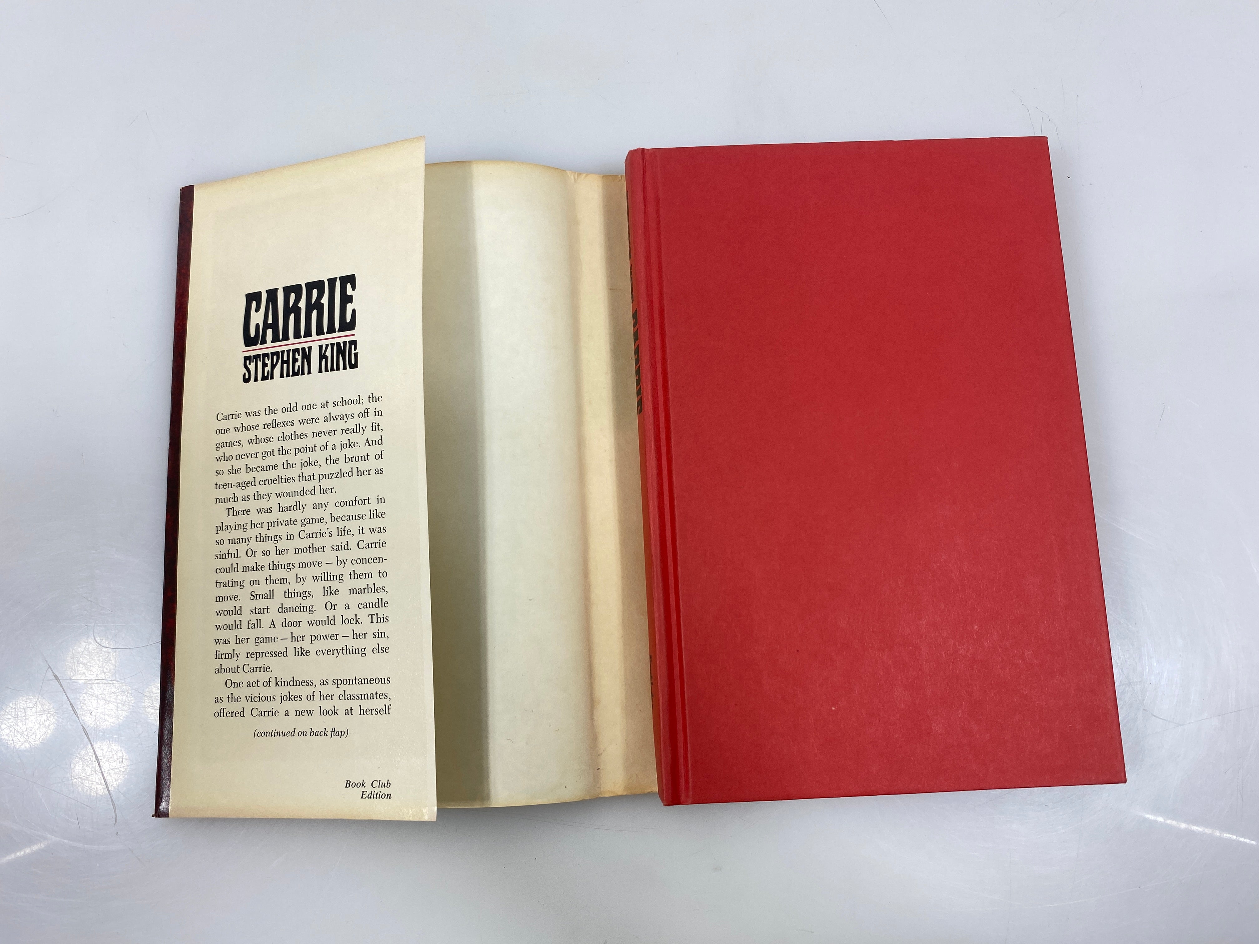 Carrie by Stephen King 1974 HCDJ