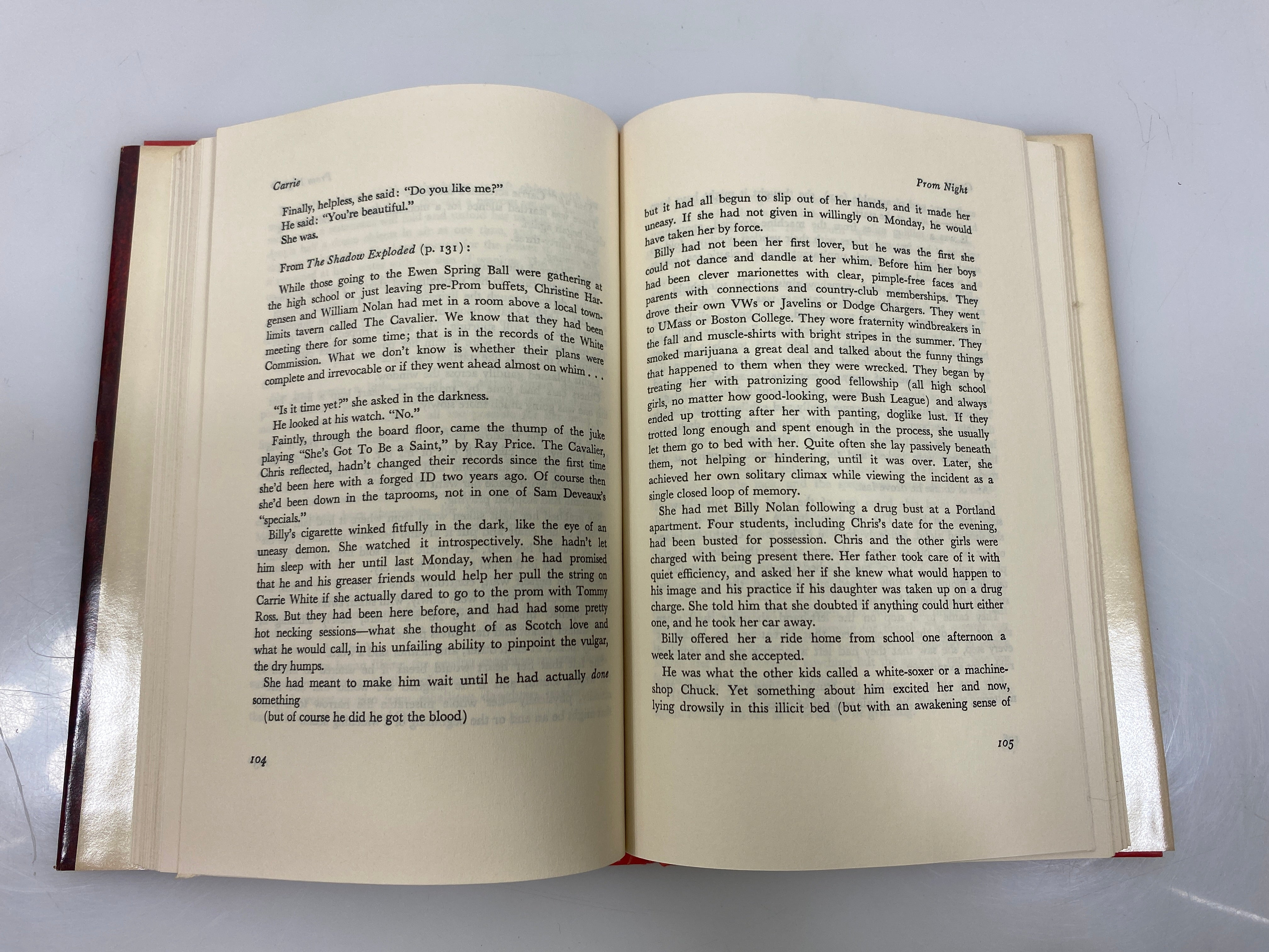 Carrie by Stephen King 1974 HCDJ