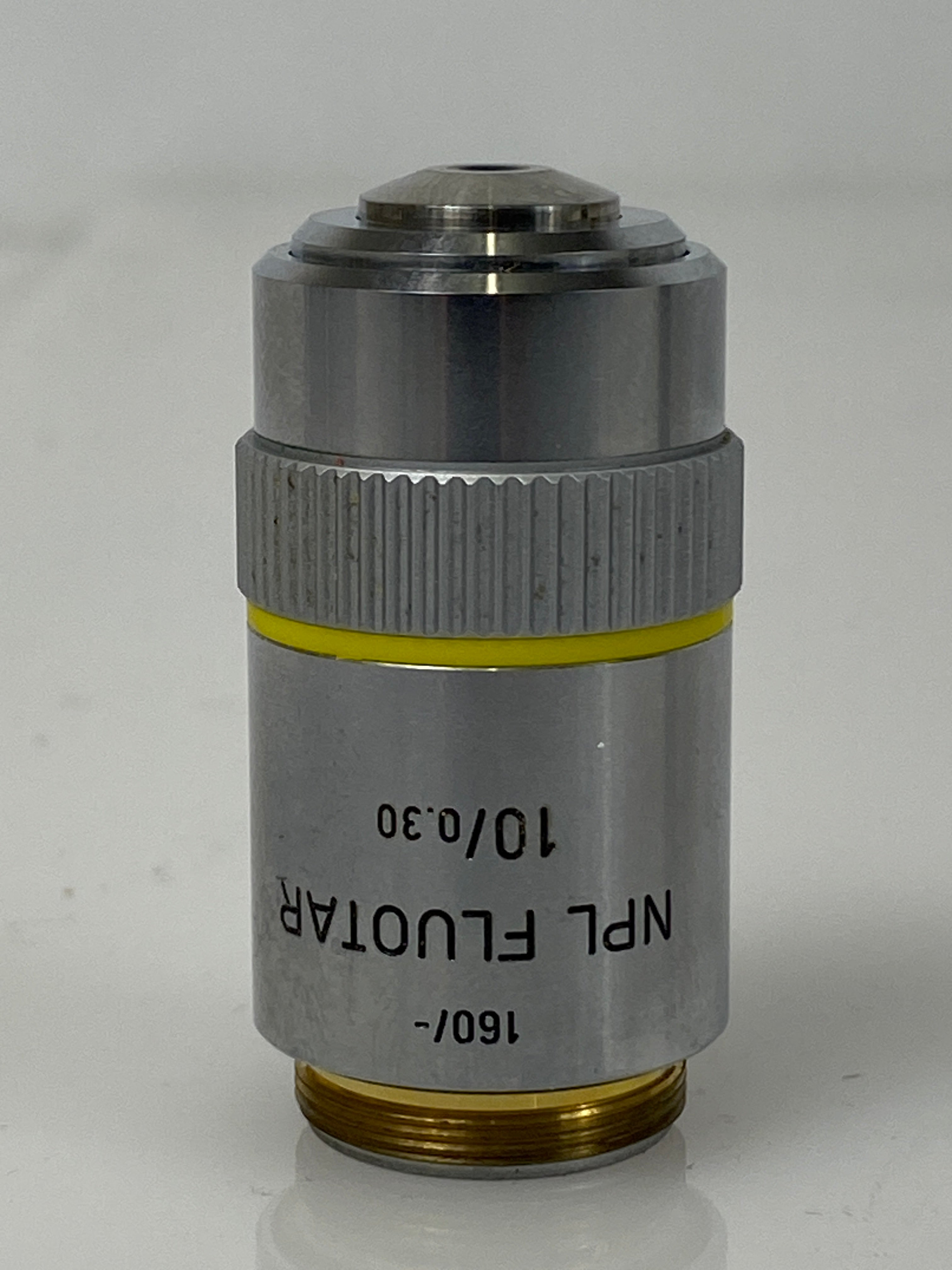 Leitz PL Fluotar 10x Objective, 10/0.30 160/- Microscope Objective Lens