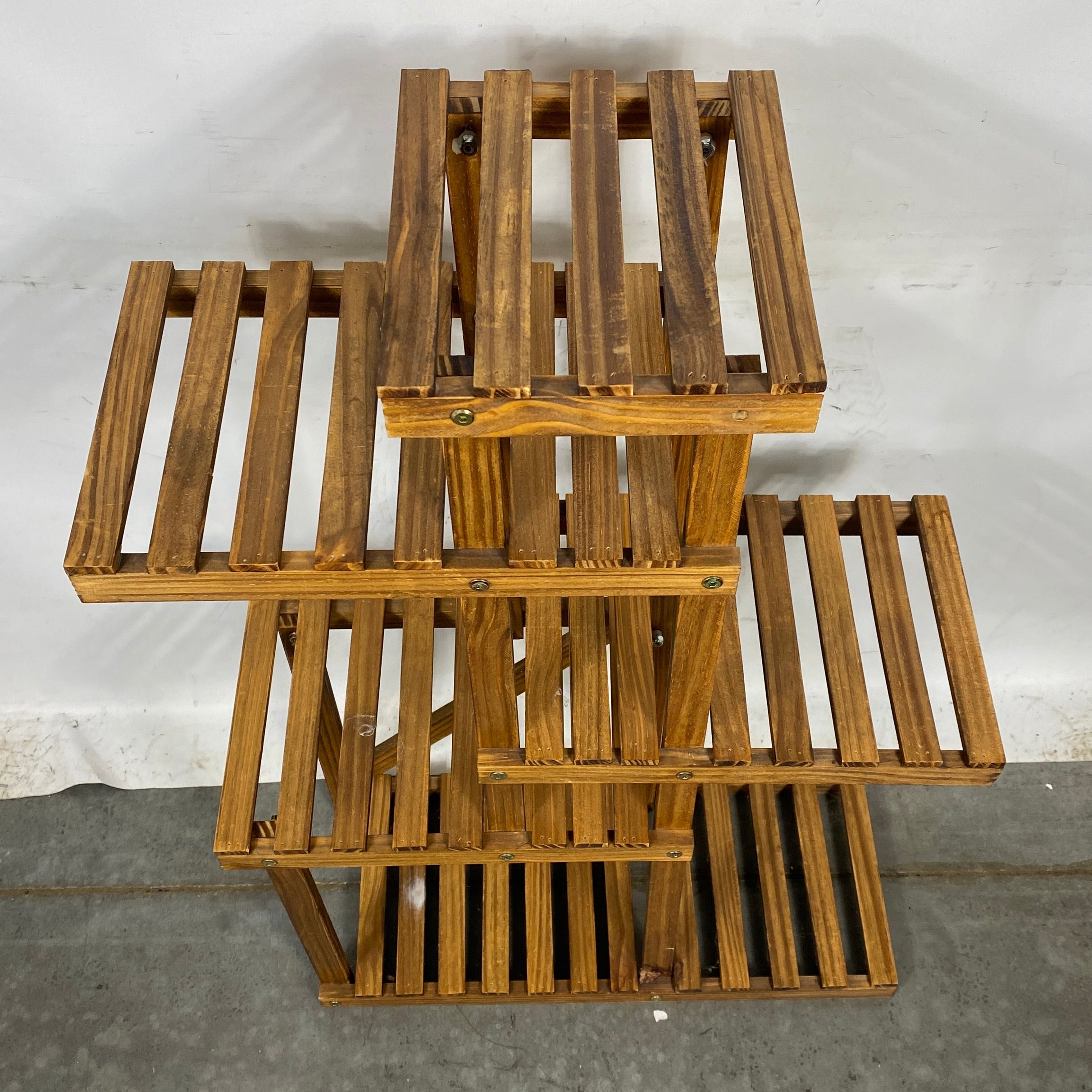 Wooden Tiered Floral Display Stand