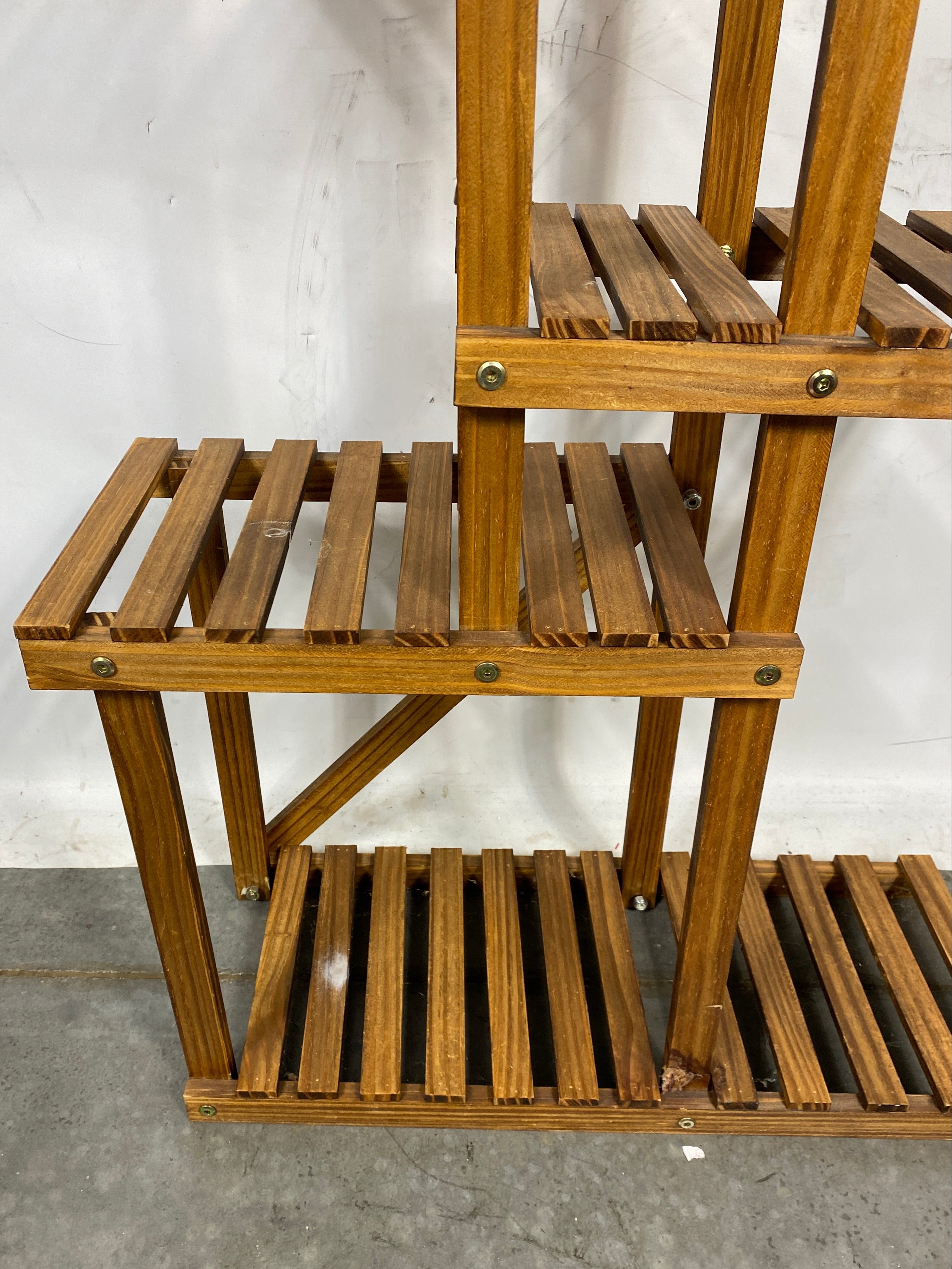 Wooden Tiered Floral Display Stand