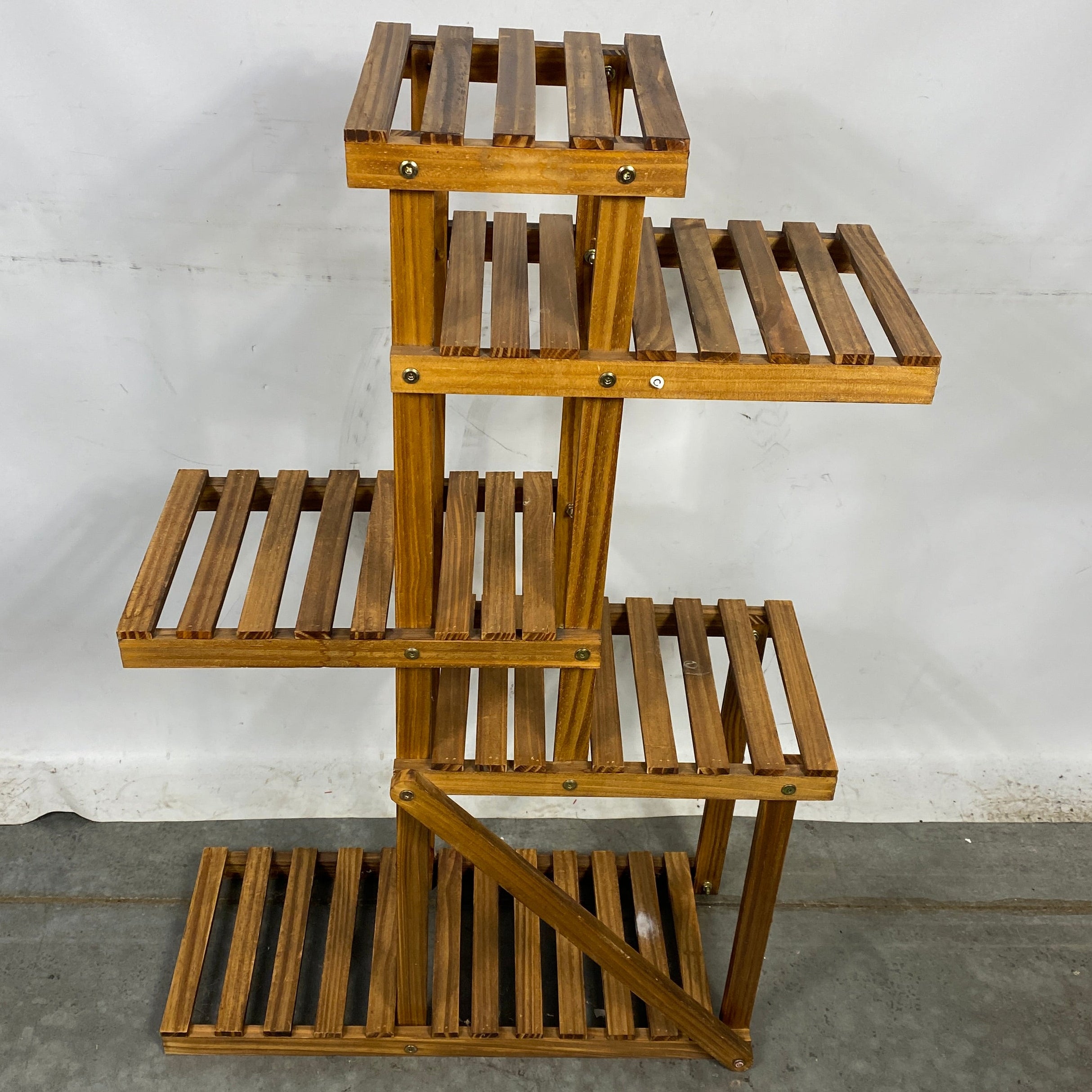Wooden Tiered Floral Display Stand