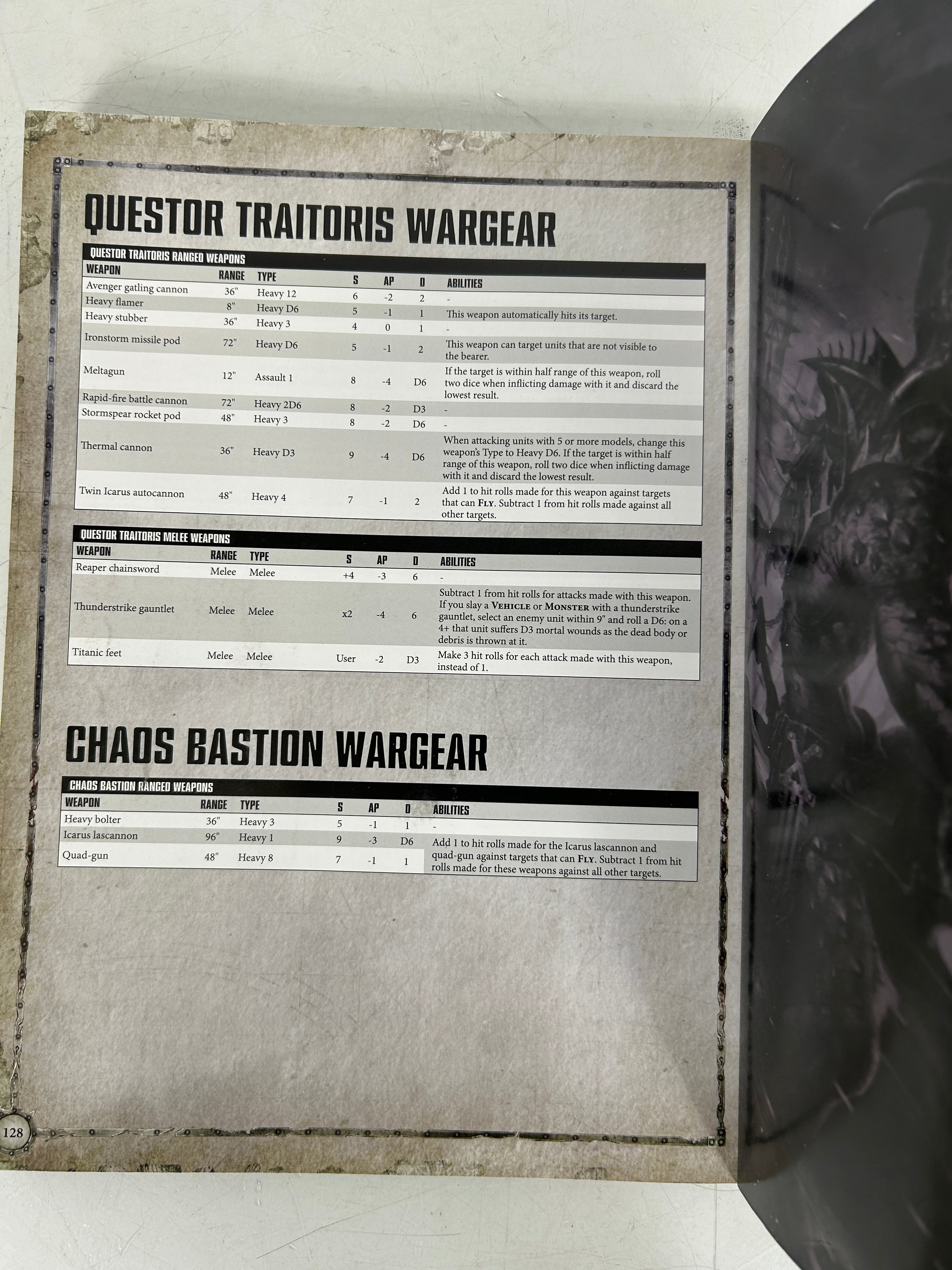 3 Warhammer 40K Chapter Approved 2017-18, 2017 Index: Chaos