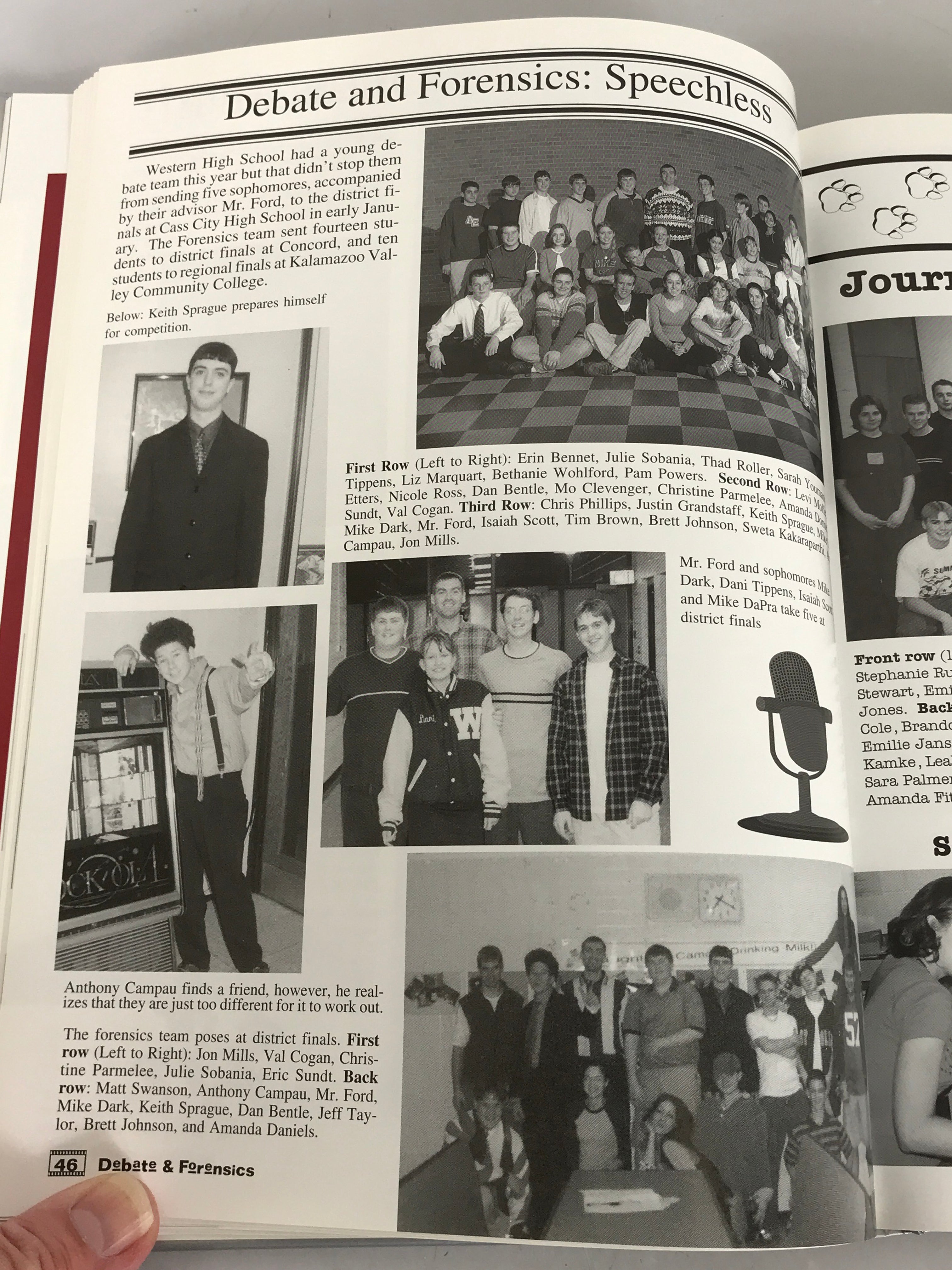 2000 Western High School Yearbook Parma Michigan HC